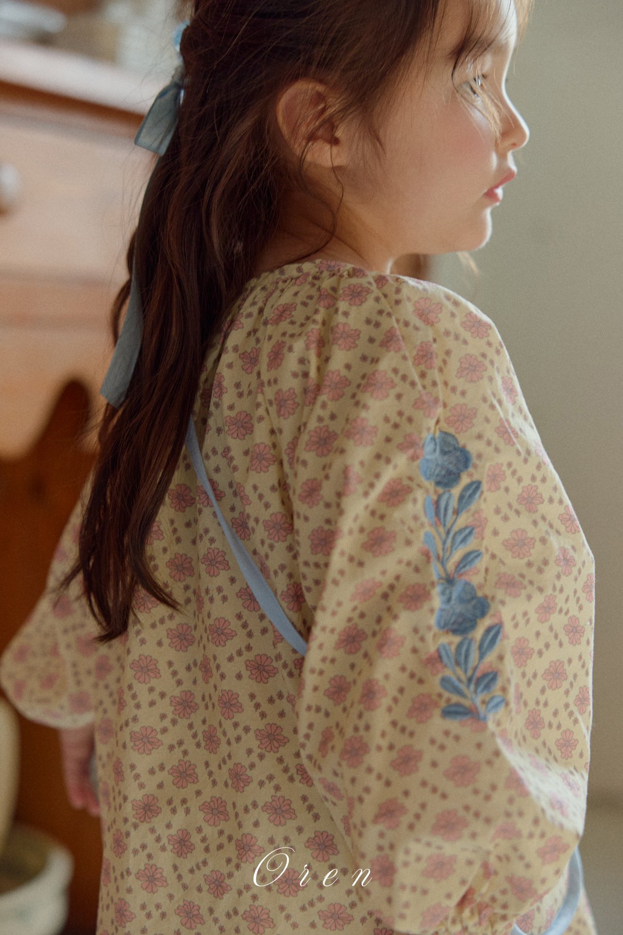 刺繡花花連身裙 / 花花袋