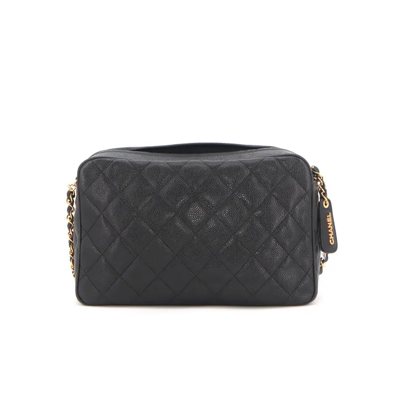 Chanel Matelasse Coco Mark Caviar Chain Camera Bag