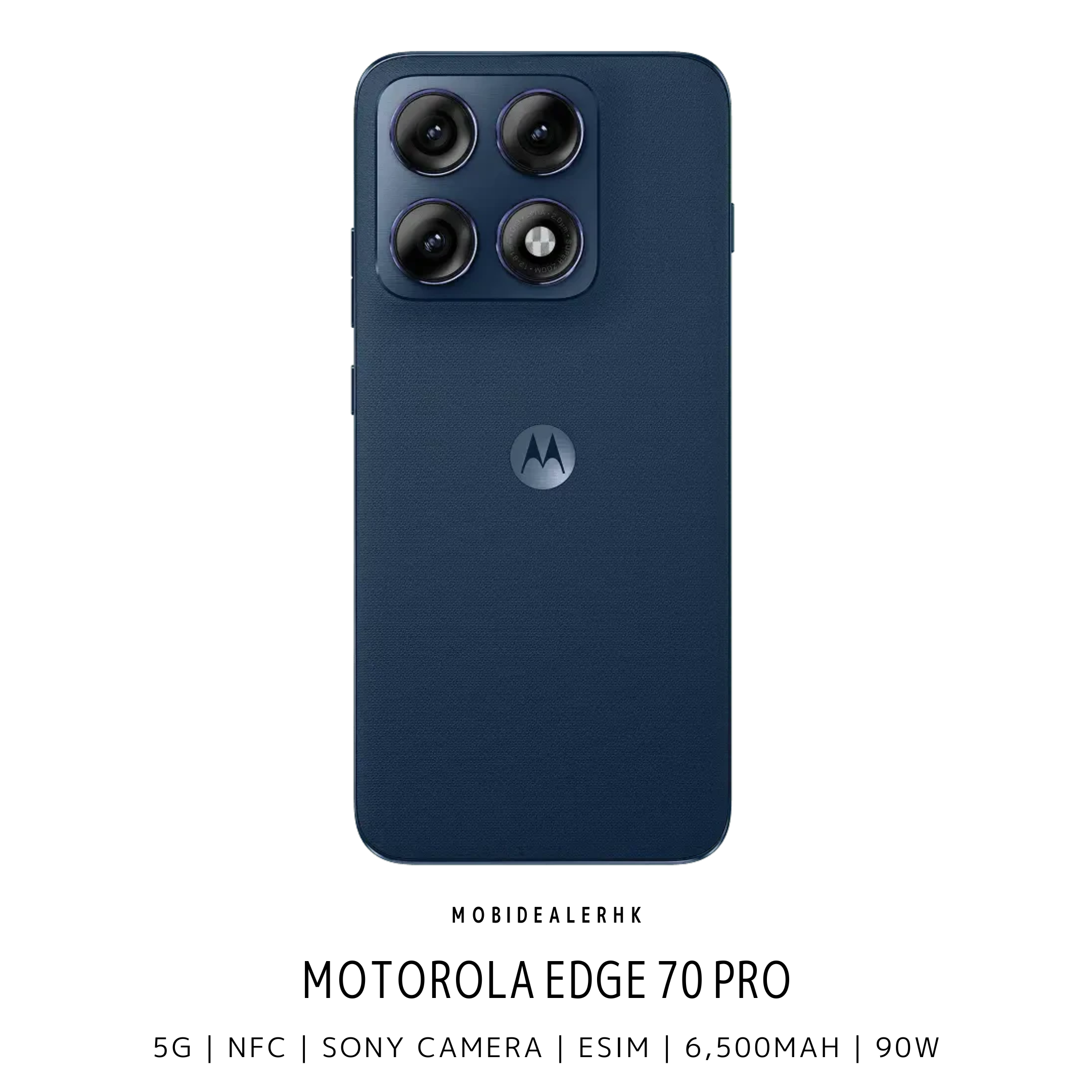 Motorola Edge 70 Pro | 5G | 智能手機 | 6500mAh 矽碳大電池 | Sony LYTIA 710 旗艦夜拍鏡頭 | IP68/IP69 雙防護