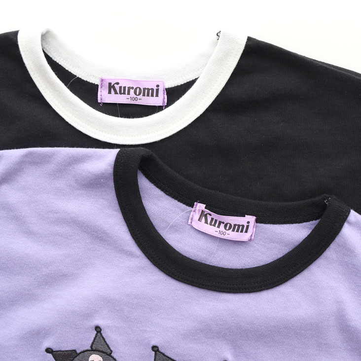 🆕【⭐訂購⭐】🌀 🇯🇵 日本直送 #Kuromi 撞色領 刺繡 短袖Tee［2款選］🌀 [ELDA-0181][260520]