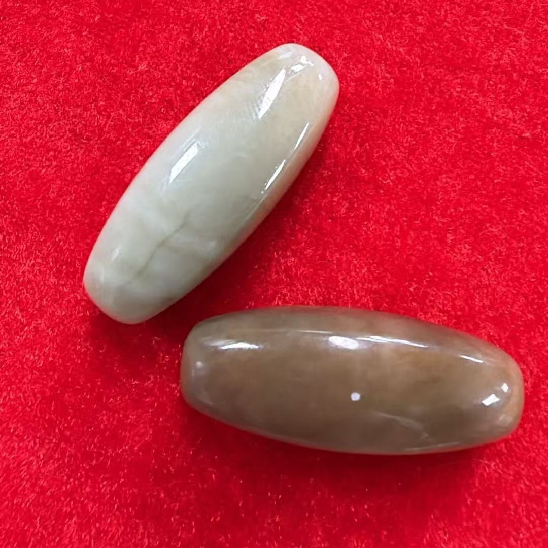 JP2106 AHE2154 黑羊洞三彩天珠(色彩偏綠 )