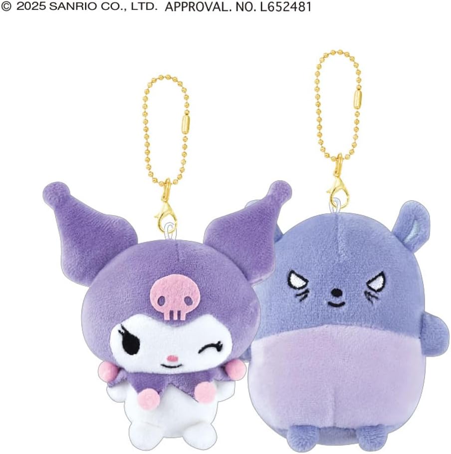 現貨 | 日本 Kuromi & 巴庫磁石臉貼臉公仔掛件