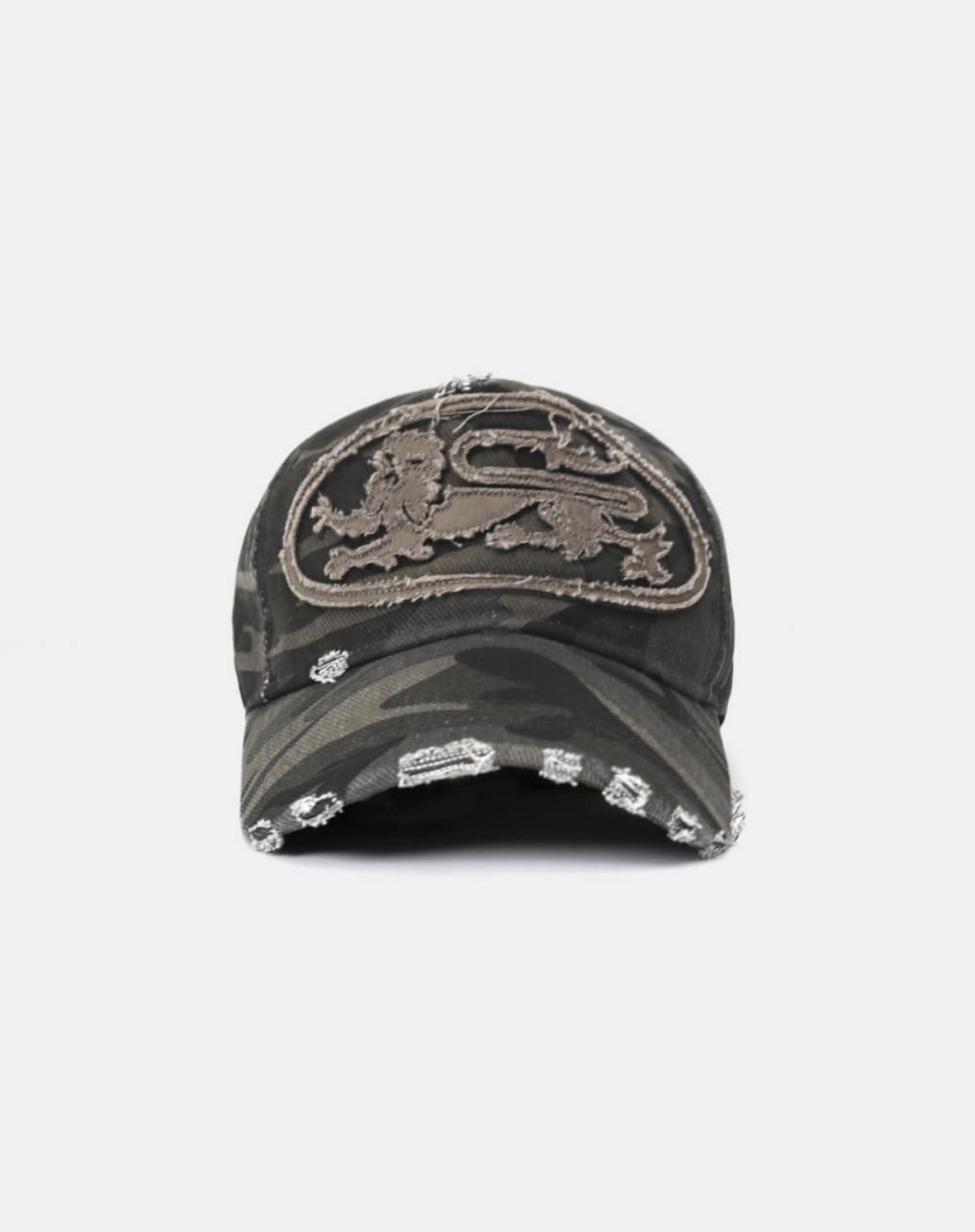BADBLOOOD直播限時優惠 [w-hat25-021] Mystic Big Patch Ball Cap - Dusty Green Camo