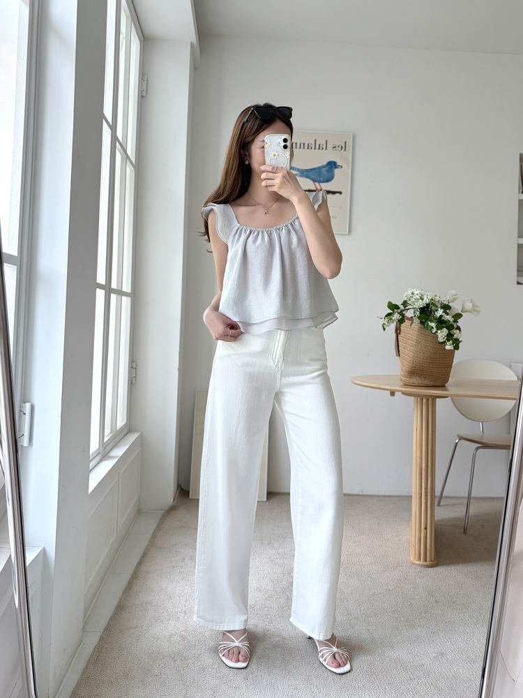 Luna Flutter Top (Mint)