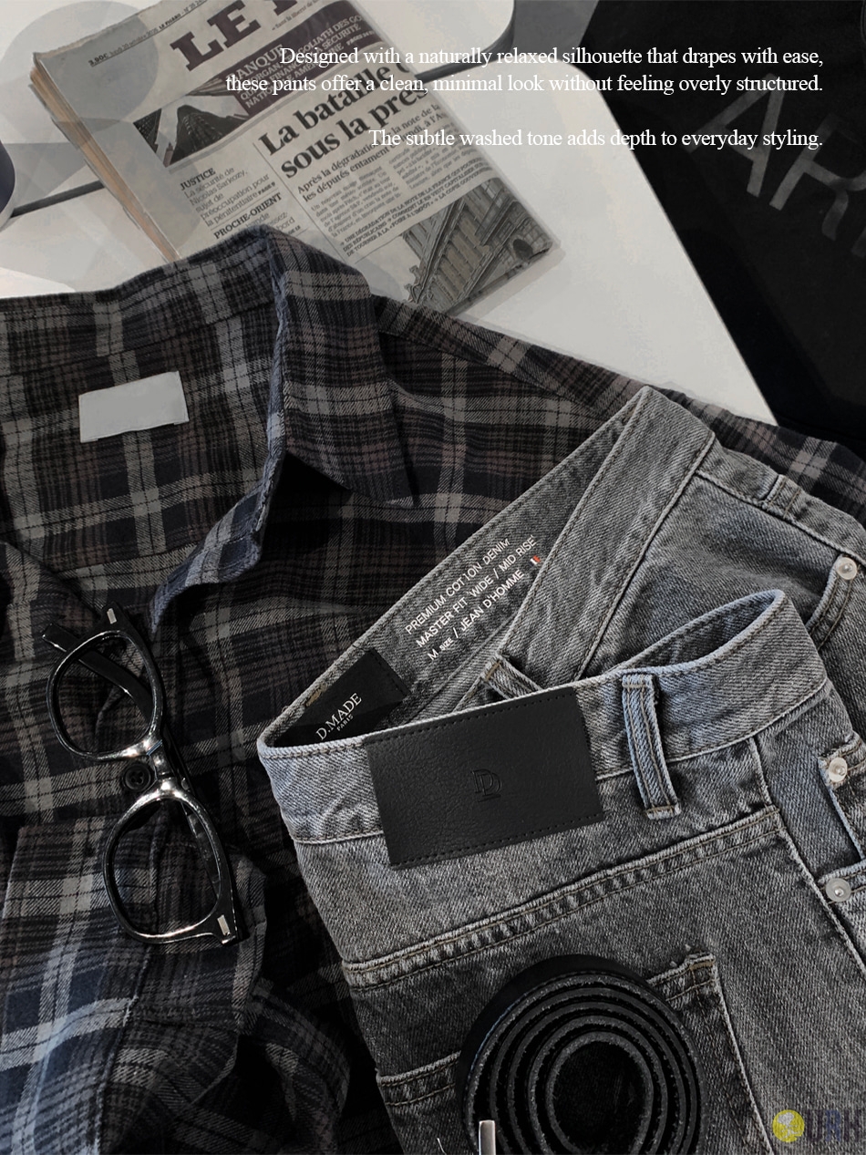 【100%保證韓國直送】柔膚磨毛棉質寬鬆大格紋休閒襯衫 👕 [2 color] RL114808