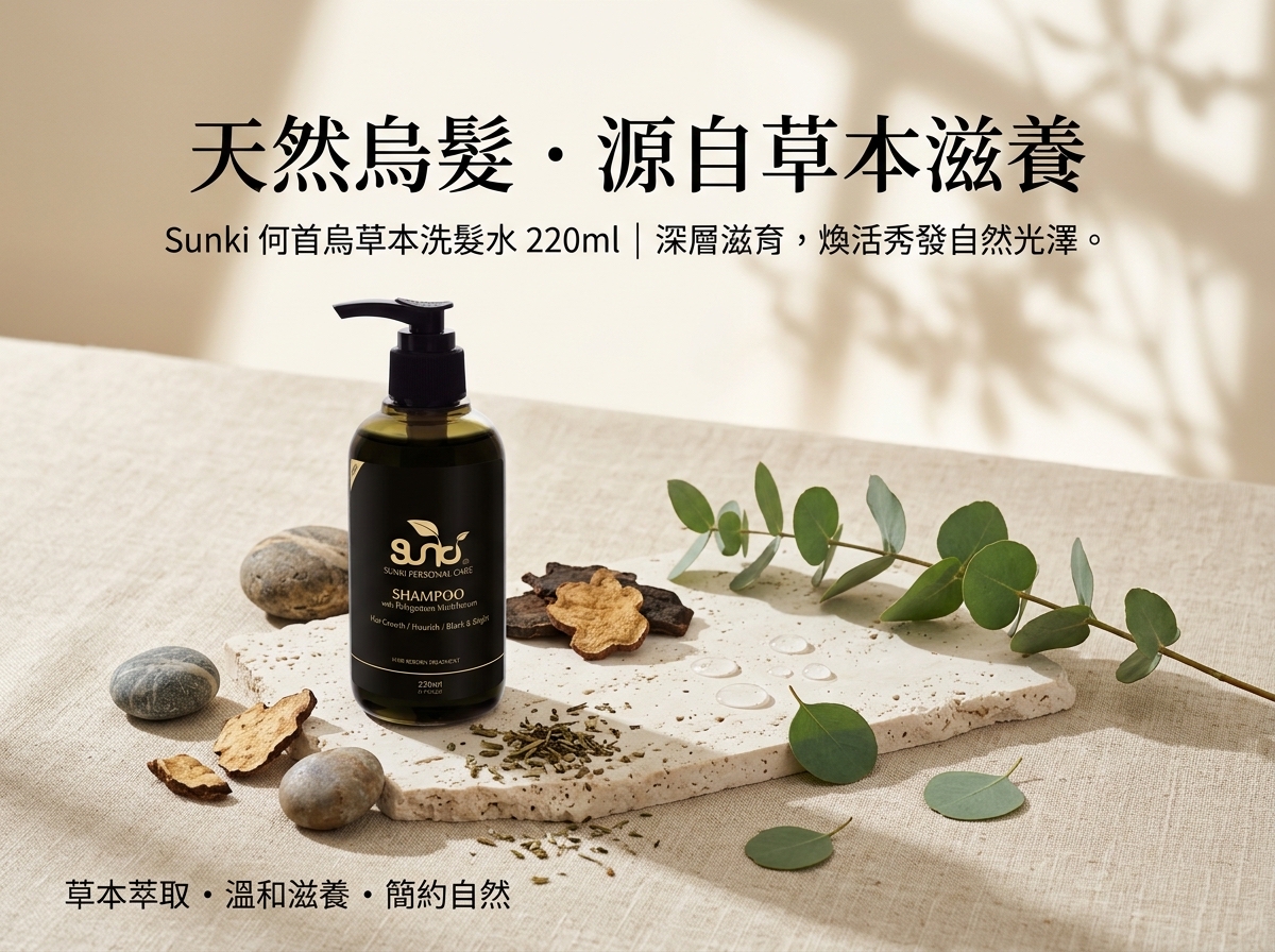 SUNKI生肌何首烏洗髮露