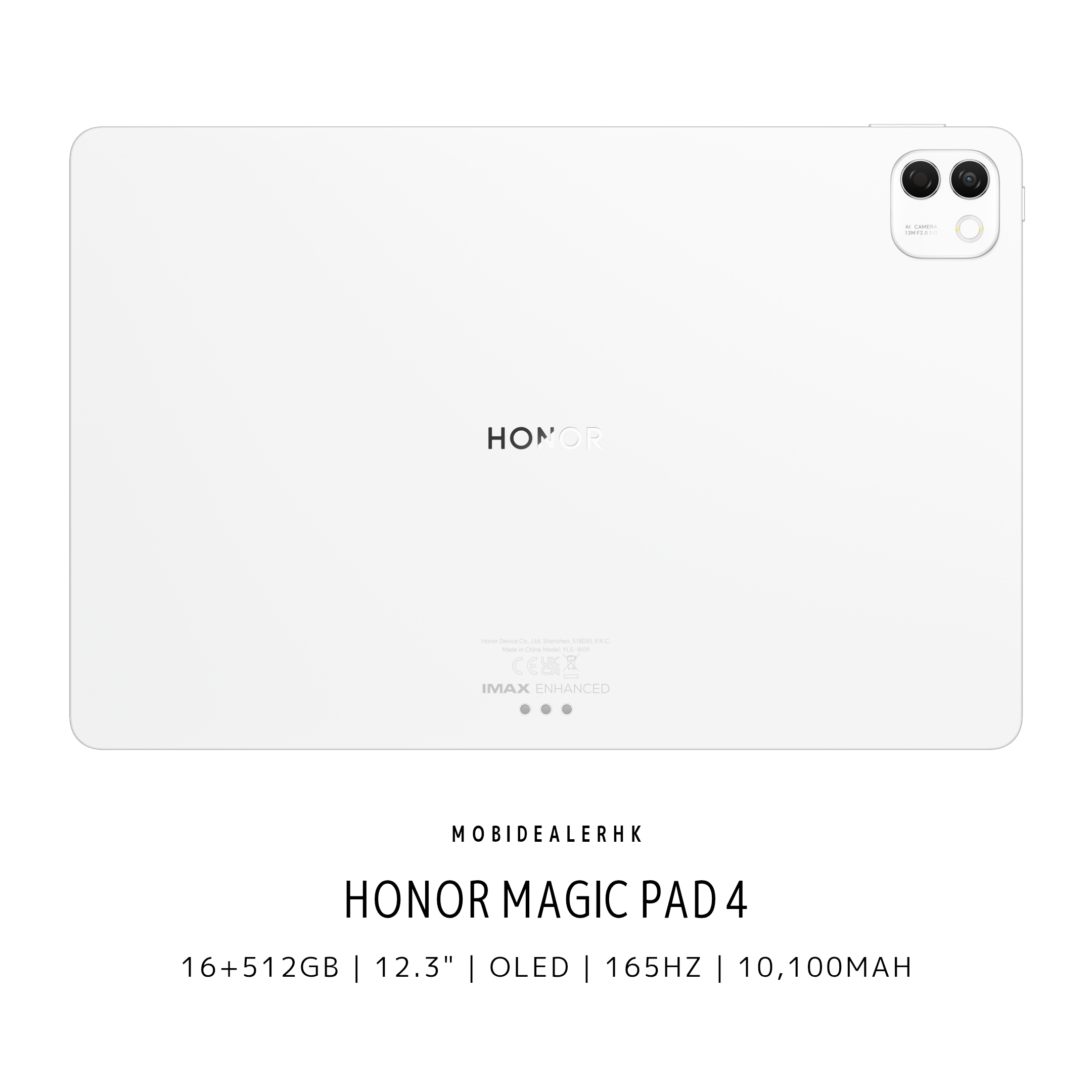 Honor MagicPad 4 | 榮耀 MagicPad 4 | 平板電腦 | 16+512Gb | 12.3" | OLED | 165Hz | 10,100mAh