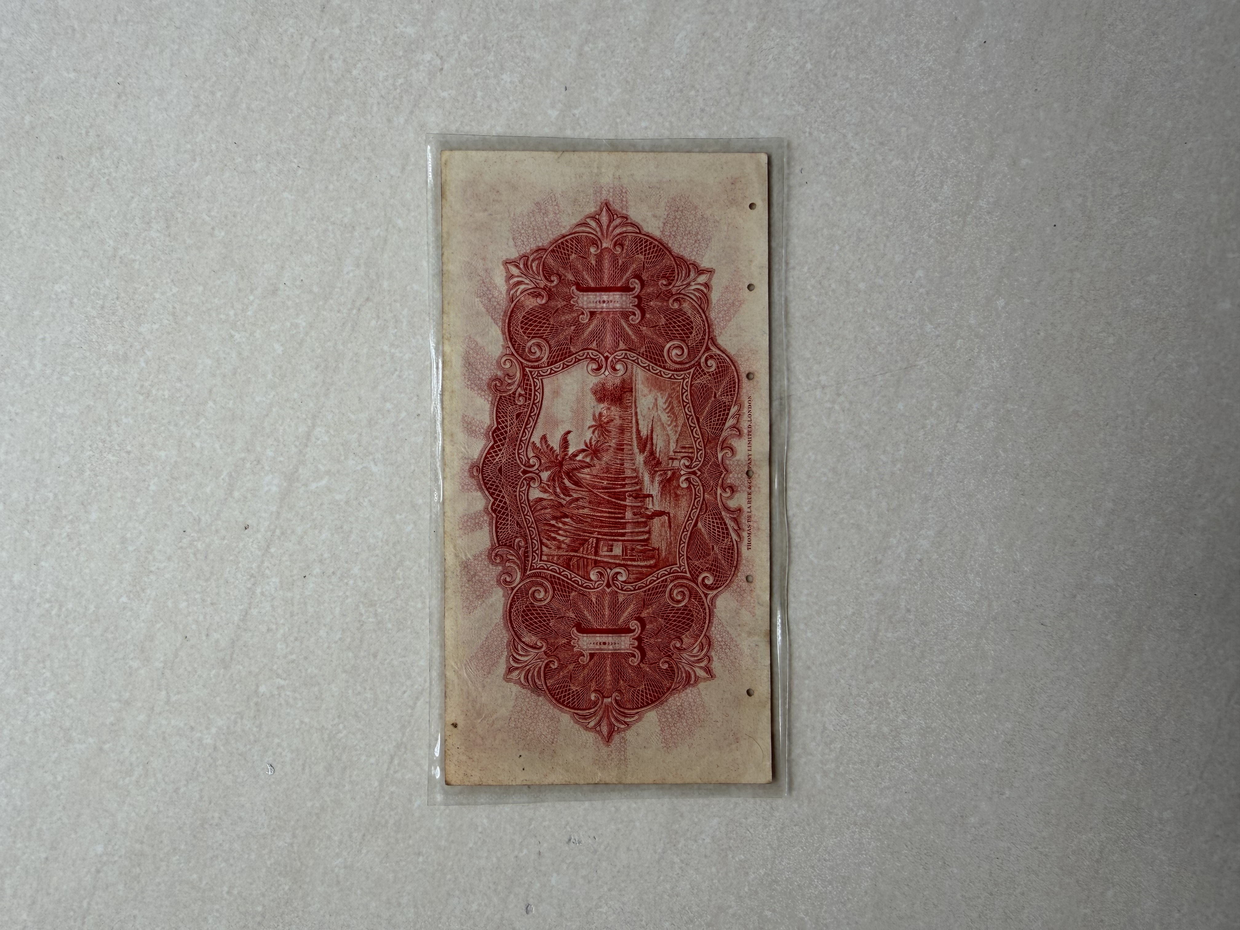 (Nice SN:91391) Straits Settlement 1 Dollar Old Bank Note Year 1925 (Duit Lama Atap/Attap)