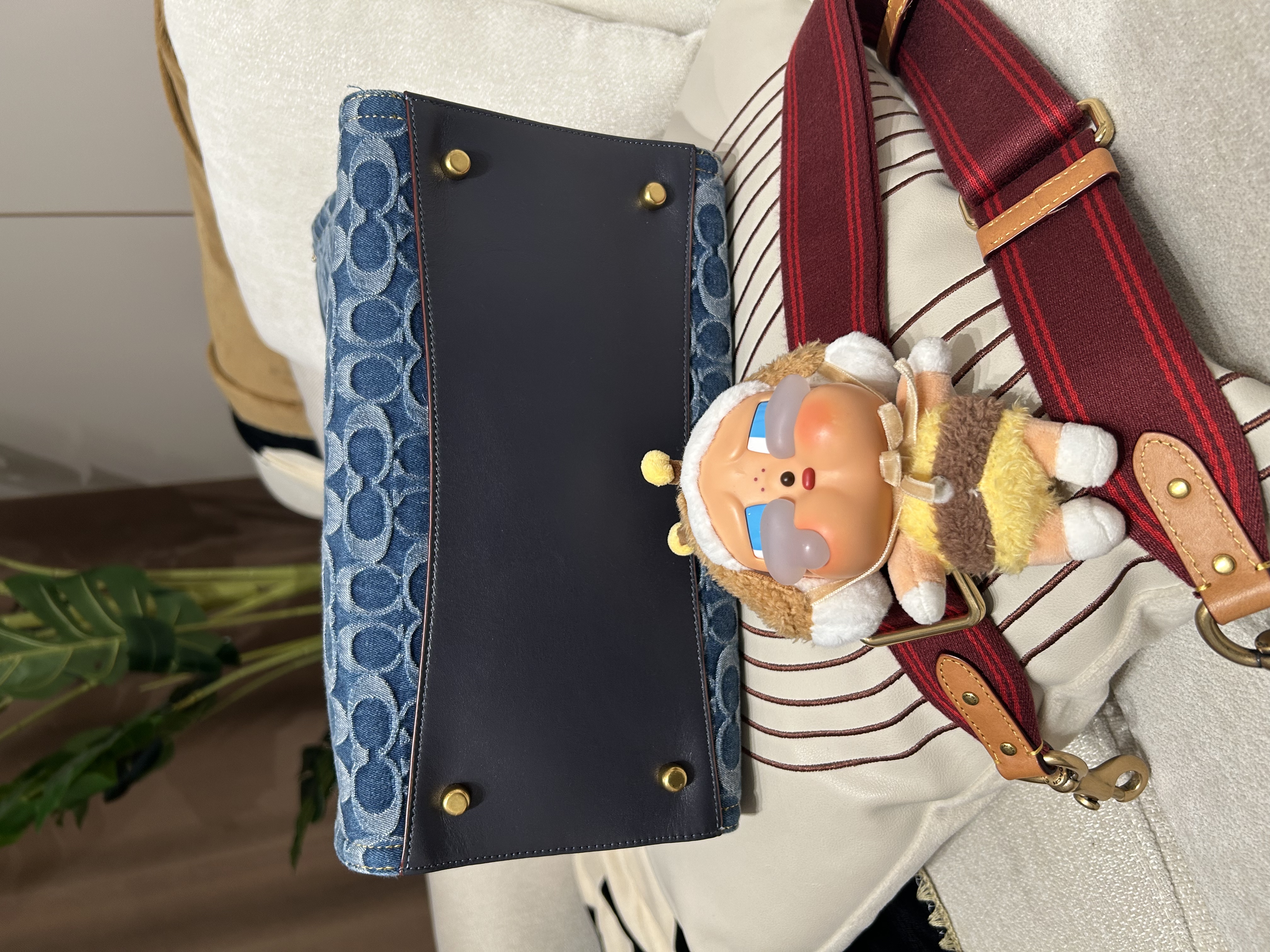 Coach Denim 2Way Tote Bag 100%Authentic, 95%New 