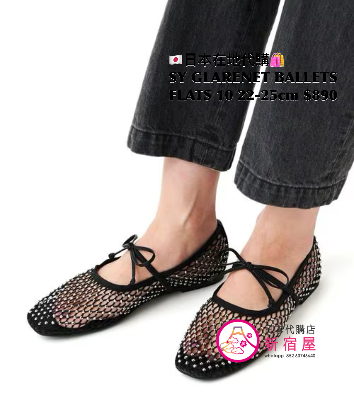 SY GLARENET BALLETS FLATS 10