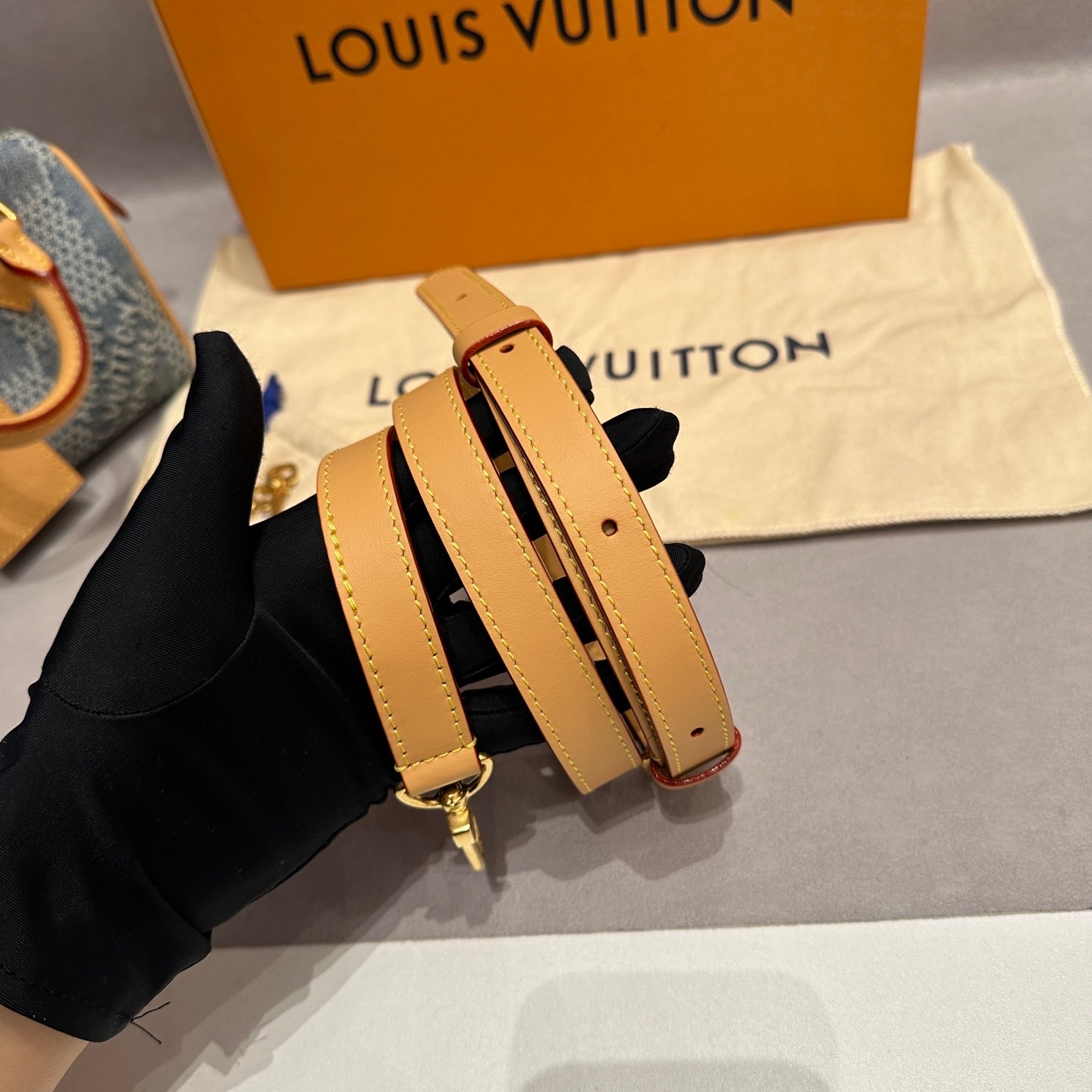 【預訂貨品】Lv 18牛仔丹寧棋盤格speedy