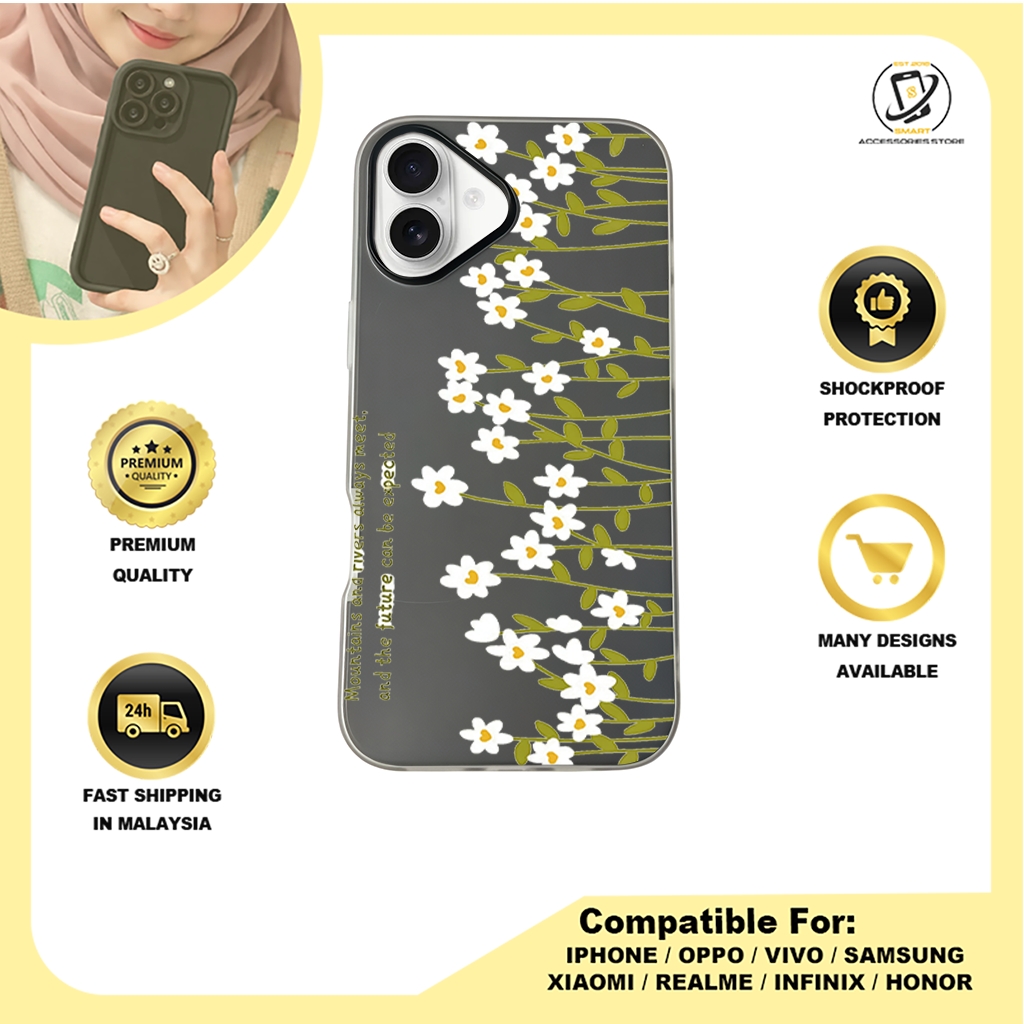 JELLY CASE PHONE FOR IPHONE - DESIGN FLOWER A1