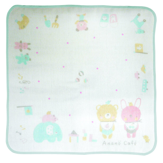  日本製 Anano Cafe Baby Gift Set 初生BB禮盒5件套裝 Set C ( 粉藍色 )