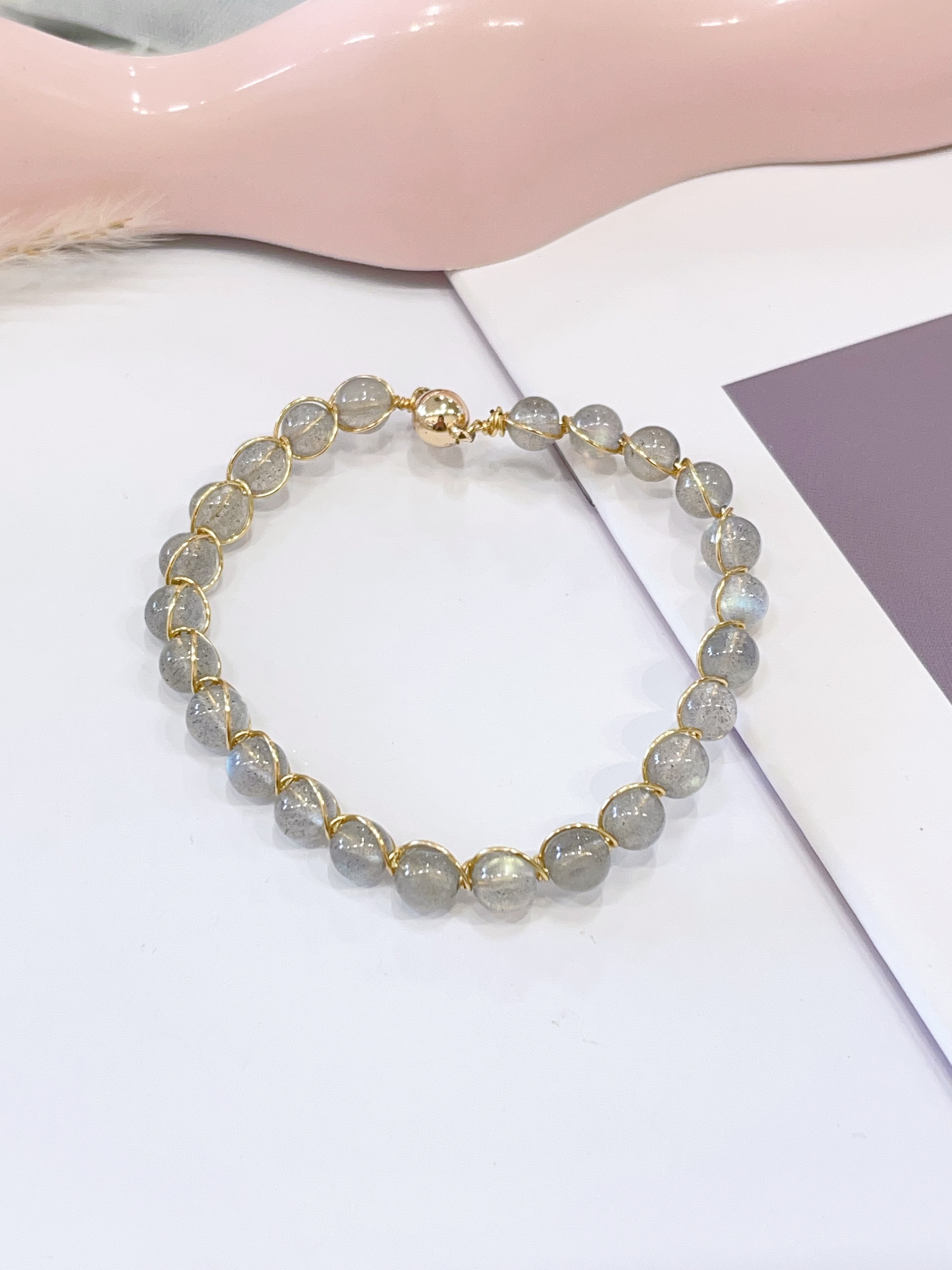 🌙 月光石手串 Moonstone Bracelet | 6mm