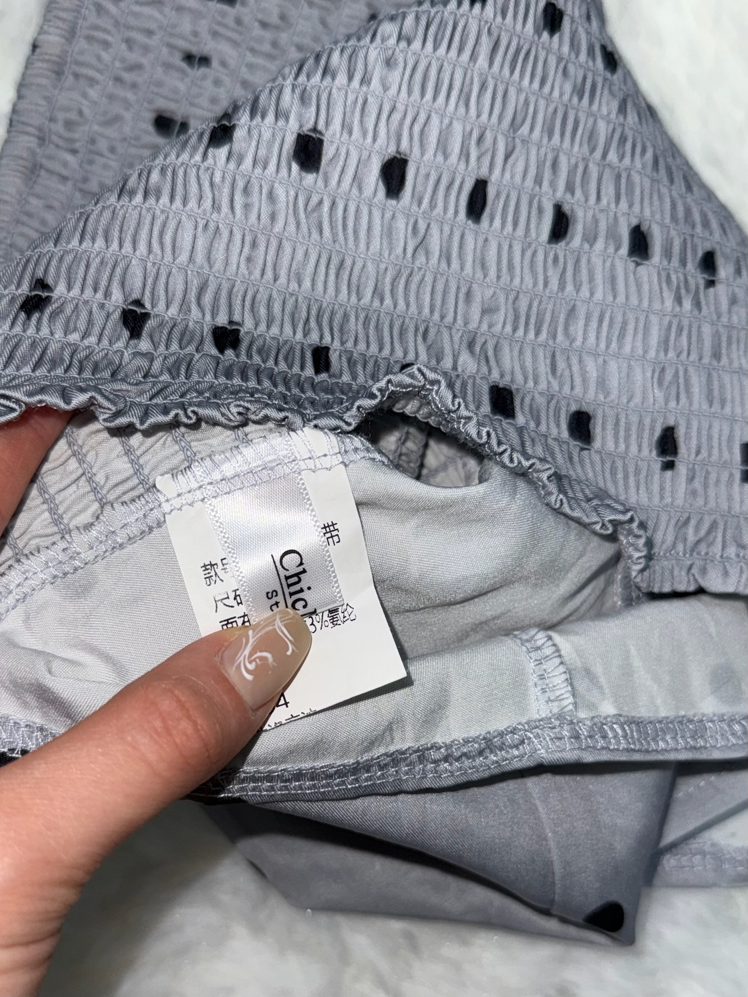 Bustier Cami Top with Dot Print