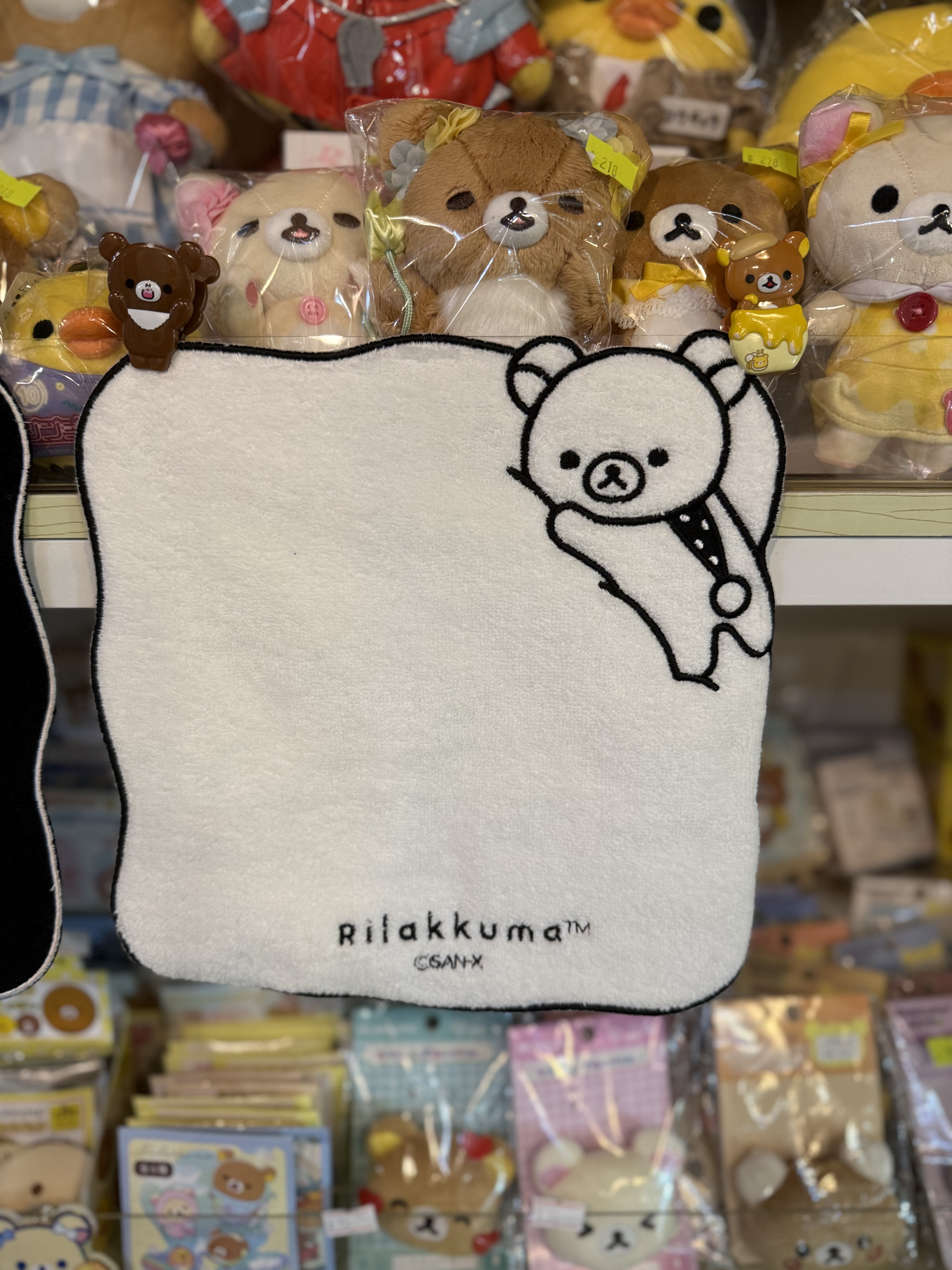 《現貨》全新Rilakkuma黑白造型毛巾仔