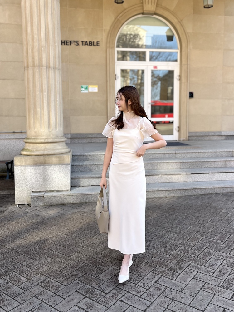 The Margaret Cami Dress (Ivory)