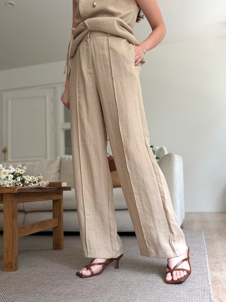 The Fine Linen Summer Set (Beige)