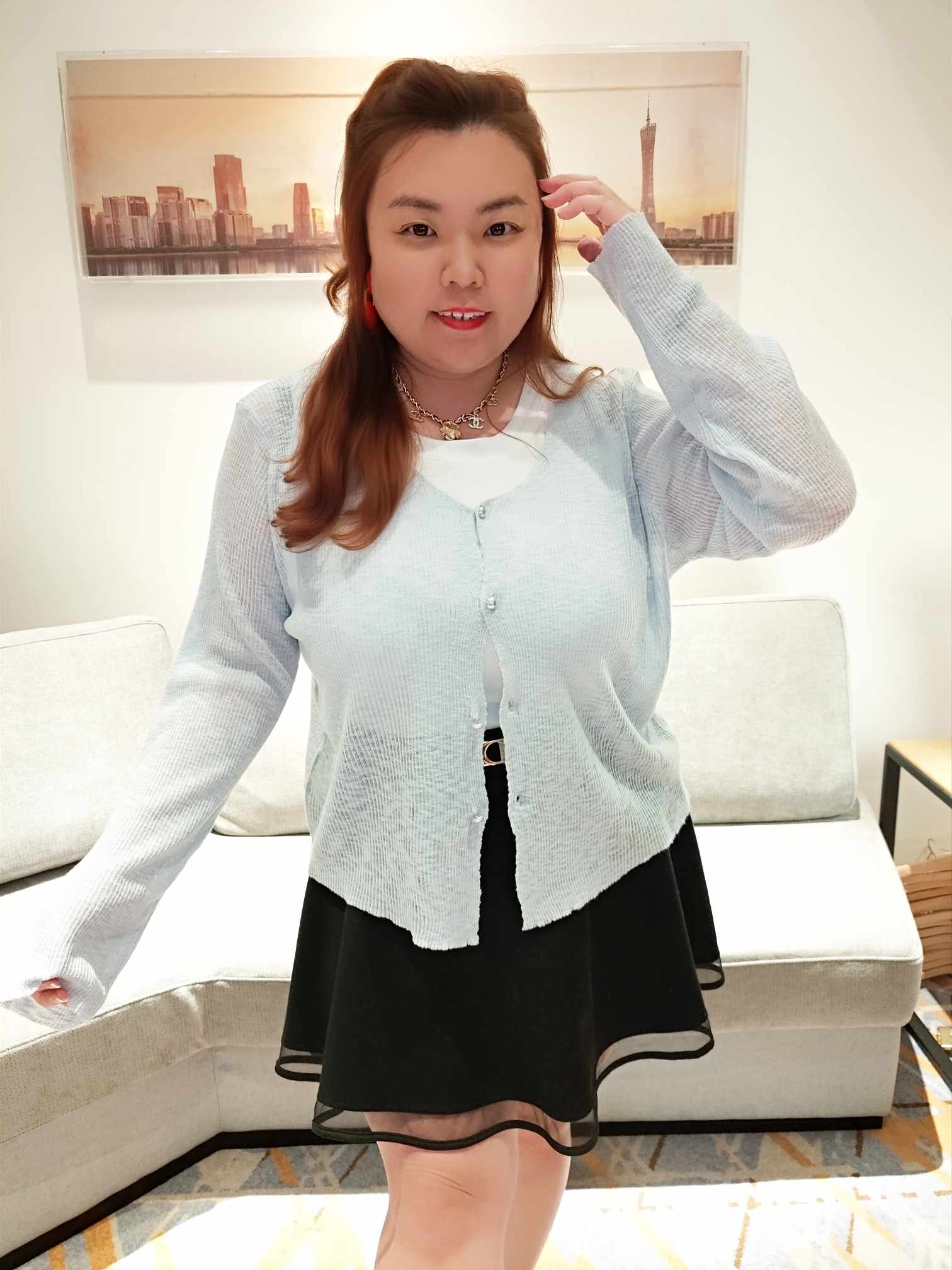 YCG02 315 轻薄针织面料外套