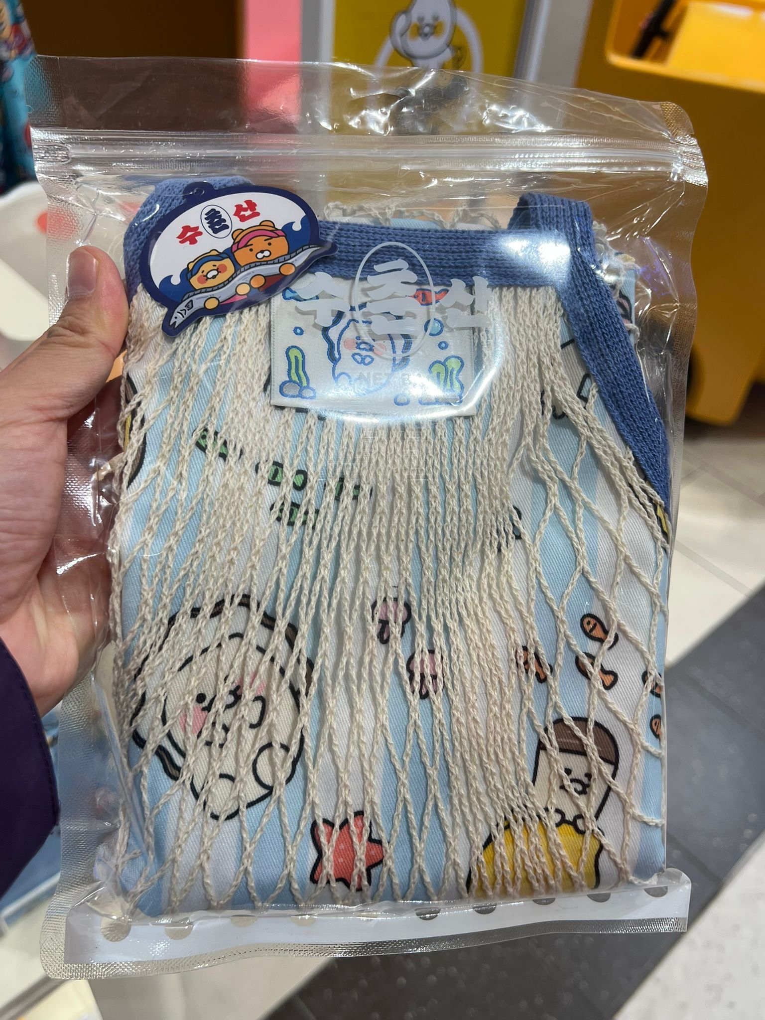 Kakao 海洋生物側膊網購物袋