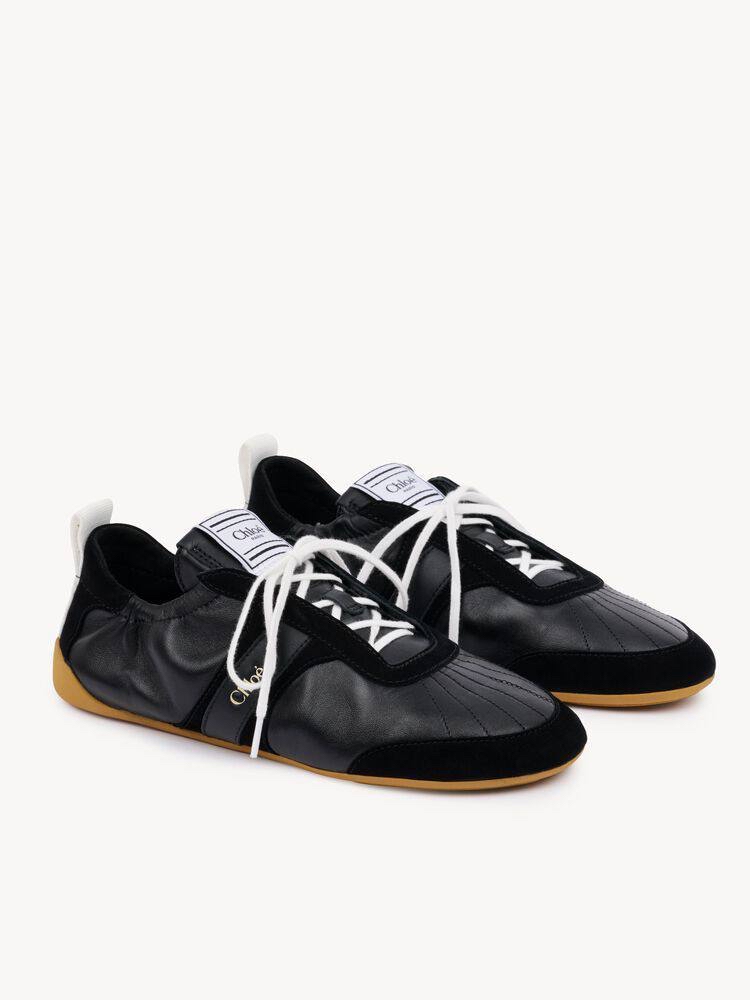 限時優惠✨訂貨🍒Chloe kick sneaker  🔖Size 35/36/37/38/39/40  黑武士色🖤🩶跟黑色白色鞋帶替換