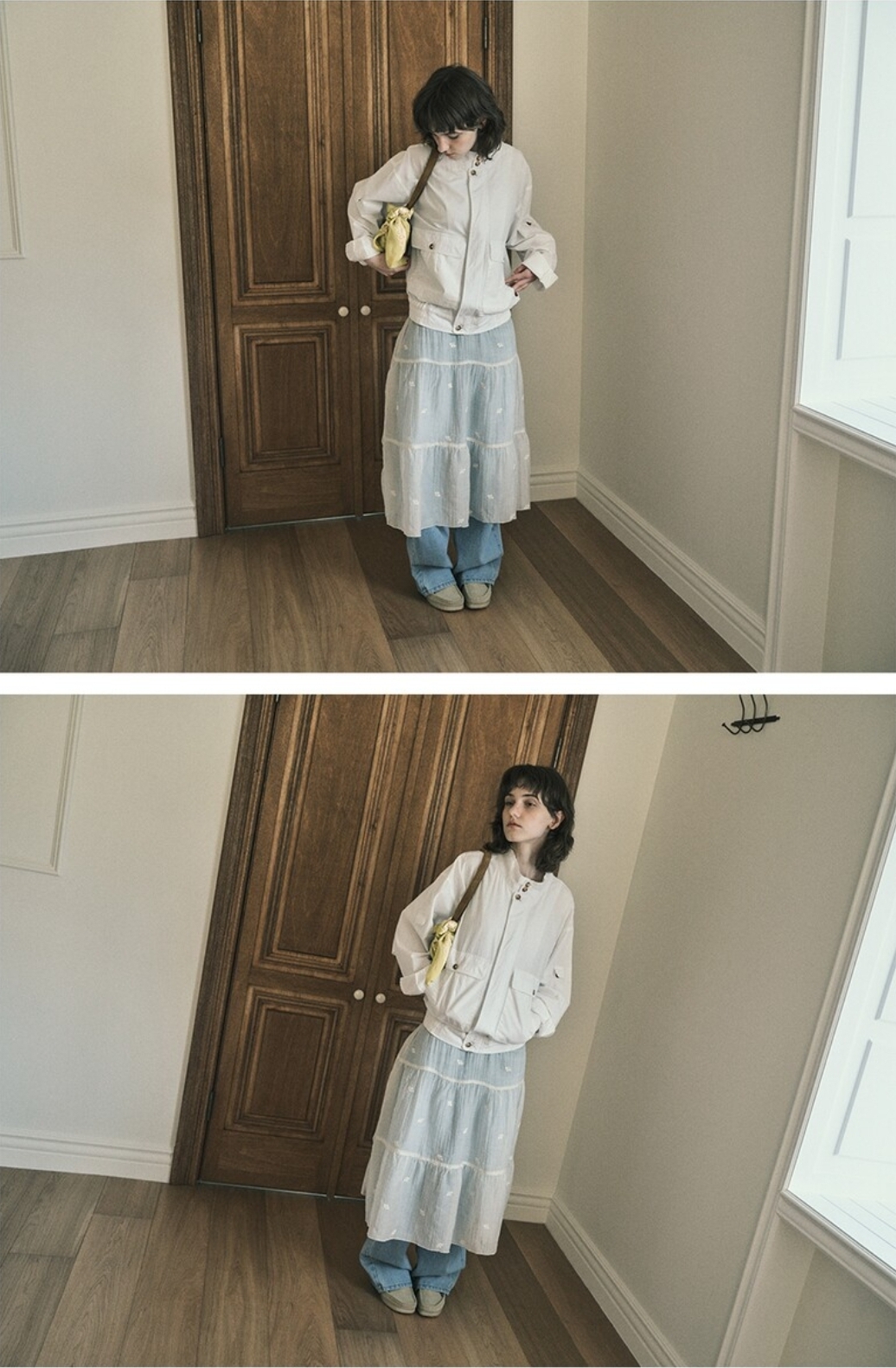 OUR NOSTALGIA Flower Lace Layered Dress