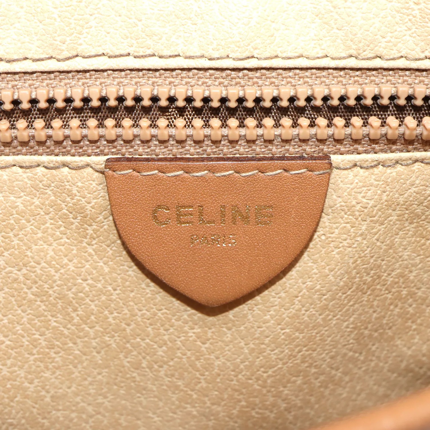 Celine Brown Macadam Shoulder Bag