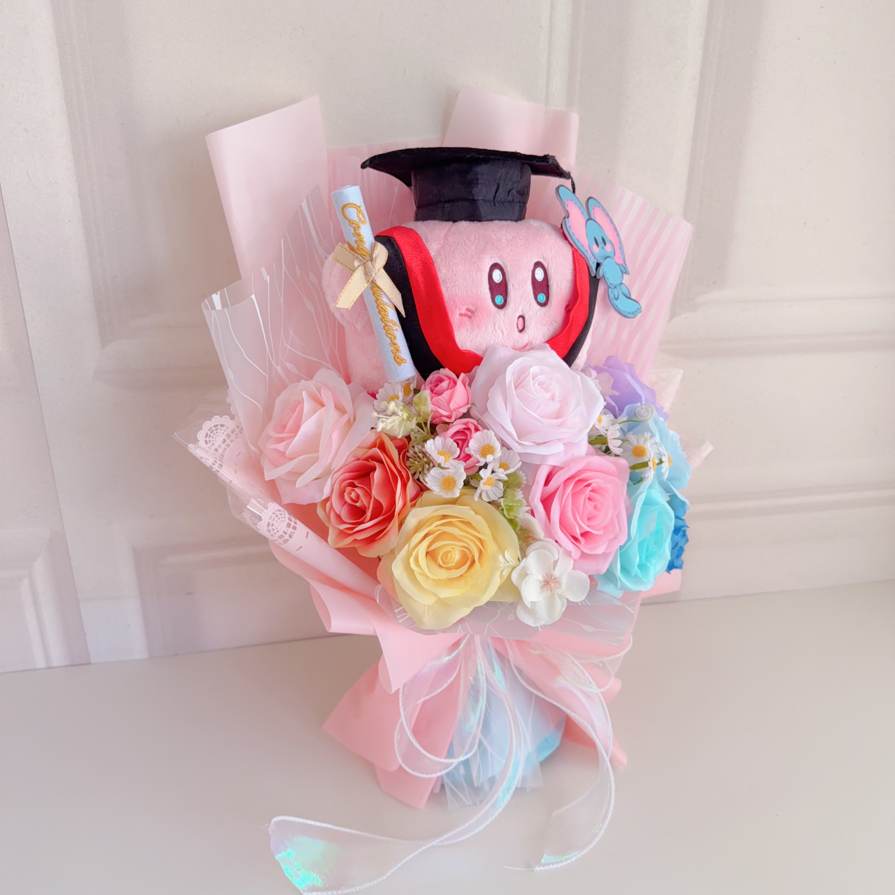 (現貨)星之卡比畢業公仔花