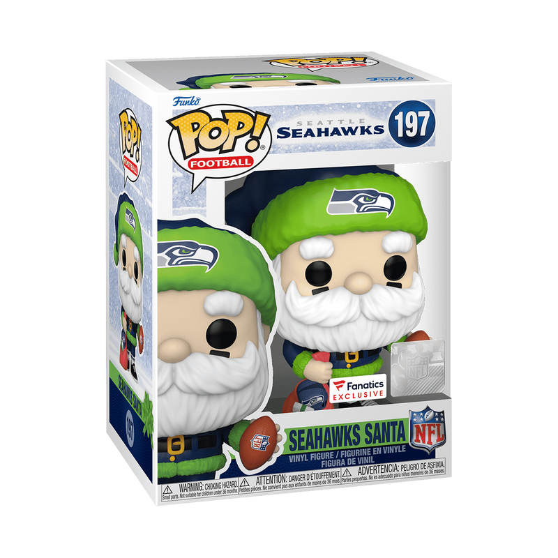 📦訂購 美國代購 Funko POP! NFL Seahawks Santa Figure 西雅圖海鷹 模型