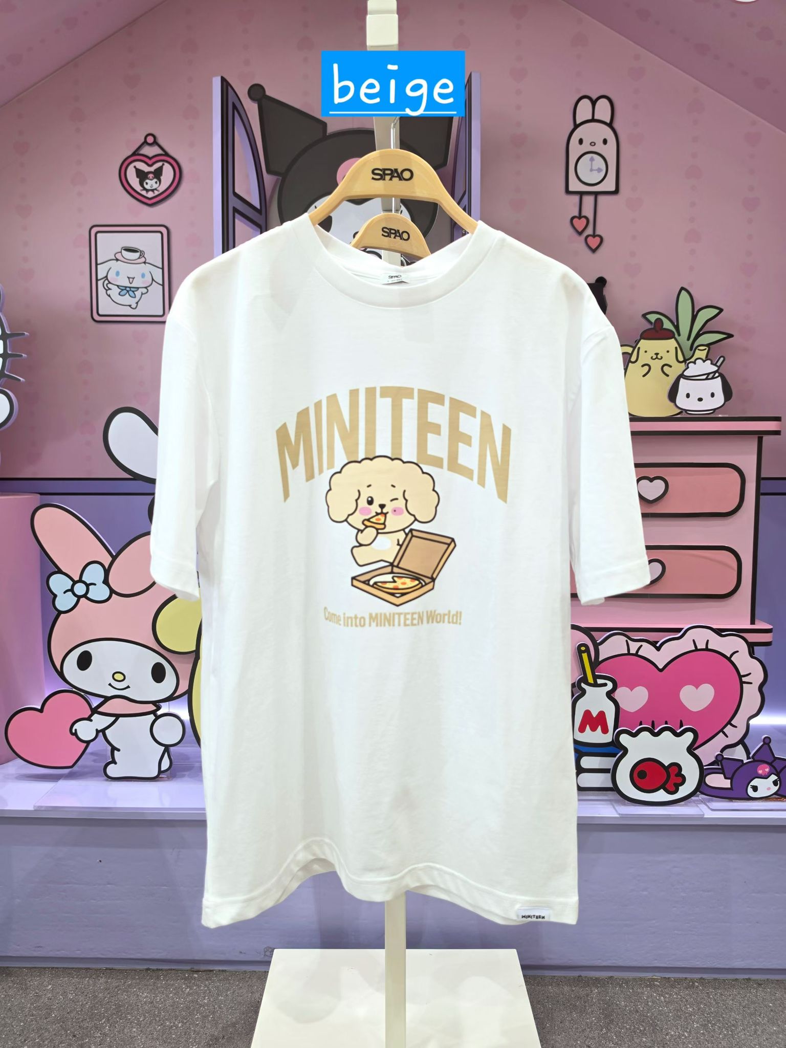 <預訂第二團>🇰🇷🎤SPAO🎤miniteen同款T-shirt截止日期：4月18日星期六