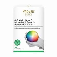 (NS)英國 ProVen Biotics A-Z Multivitamin & Mineral with Friendly Bacteria & CoQ10 多種維他命+礦物質營養+輔酶補充劑（英國官方認證版）
