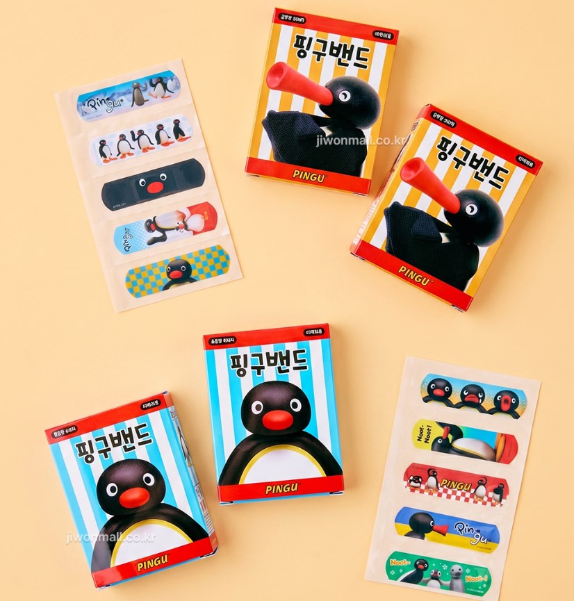 【預訂】韓國直送 企鵝家族 Pingu 卡通膠布 