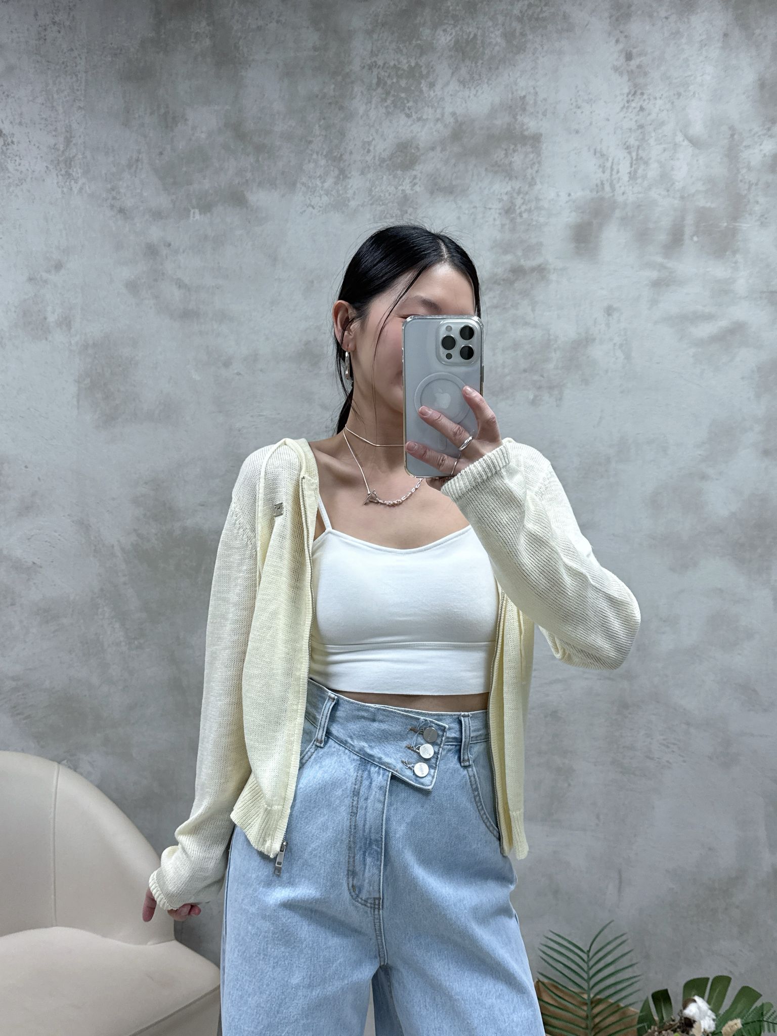 A08 雙拉鍊針織外套