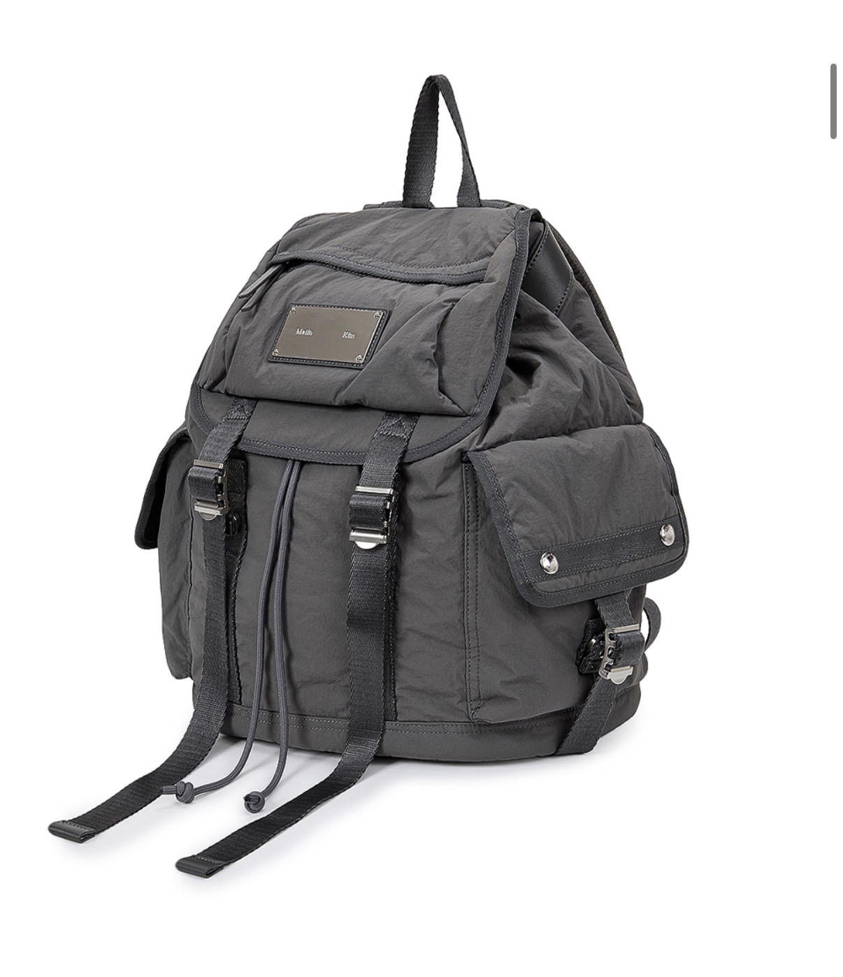 MATIN KIM特價場 POCKET UTILITY LARGE BACK PACK IN CHARCOAL