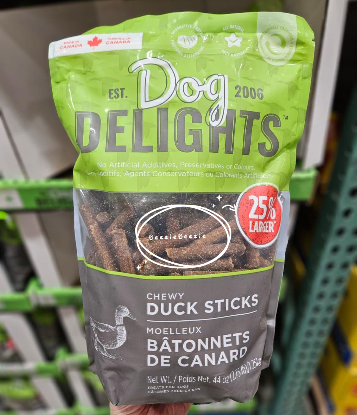 (預購 - 6月6號截單) Dog Delights 鴨味狗零食 (1.25g)  
