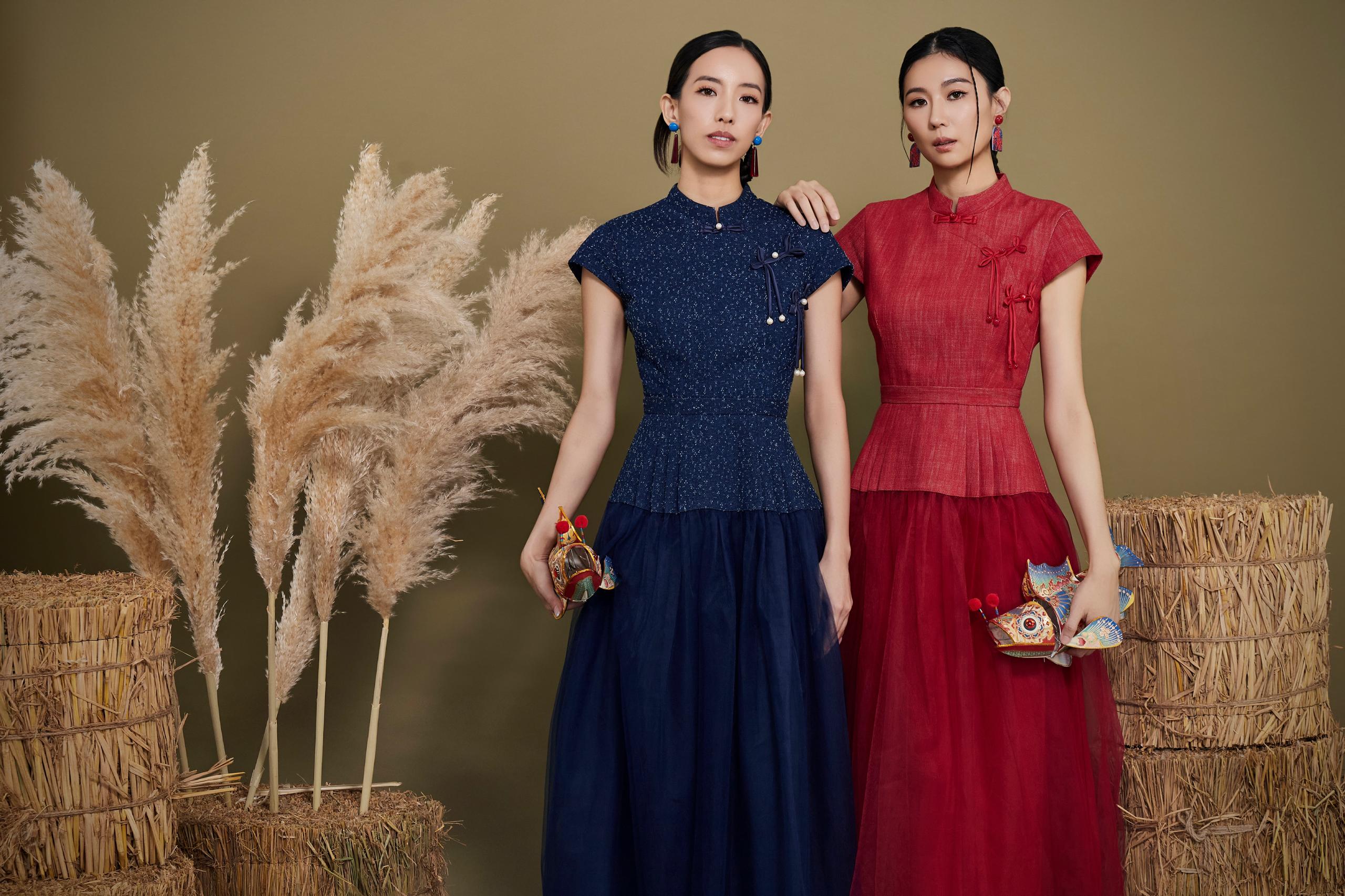 CD2160 XIN YI MESH OVERLAYS ORIENTAL DRESS