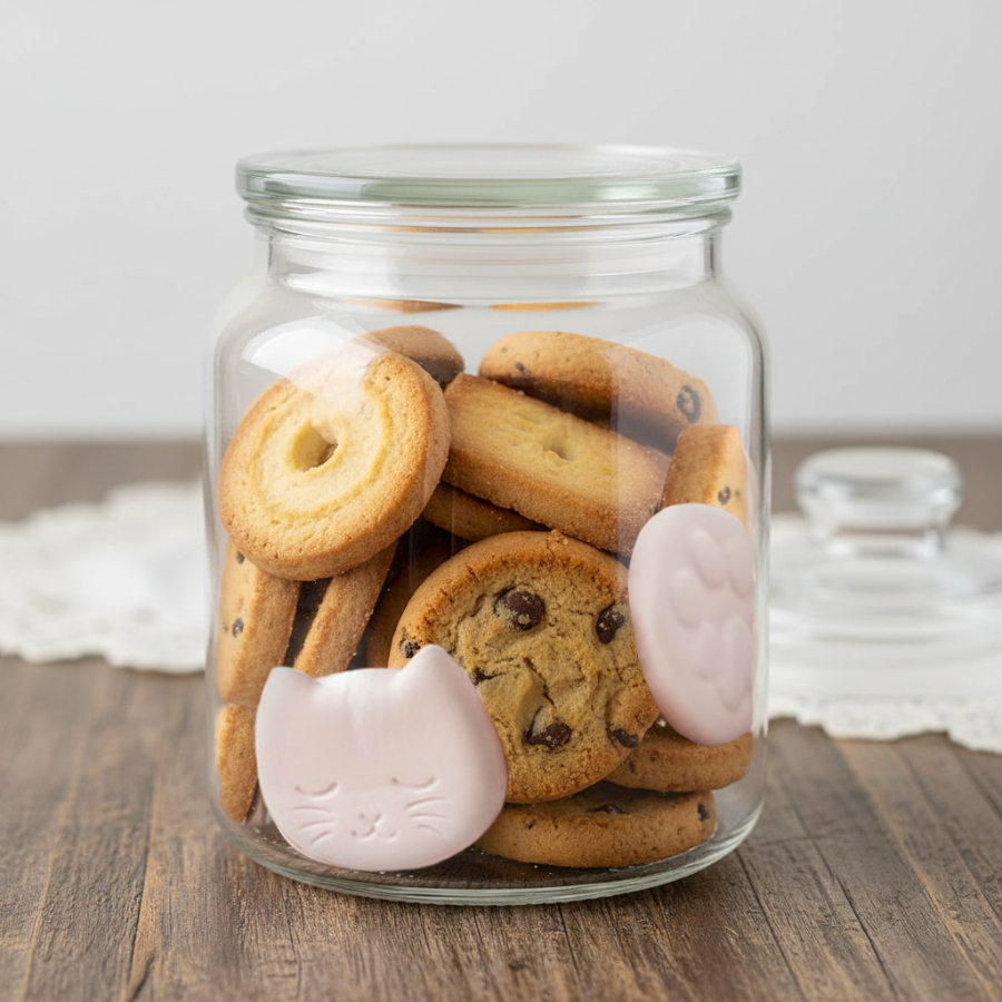 【日本製】多孔陶瓷貓面貓掌趣致食物吸濕石套裝