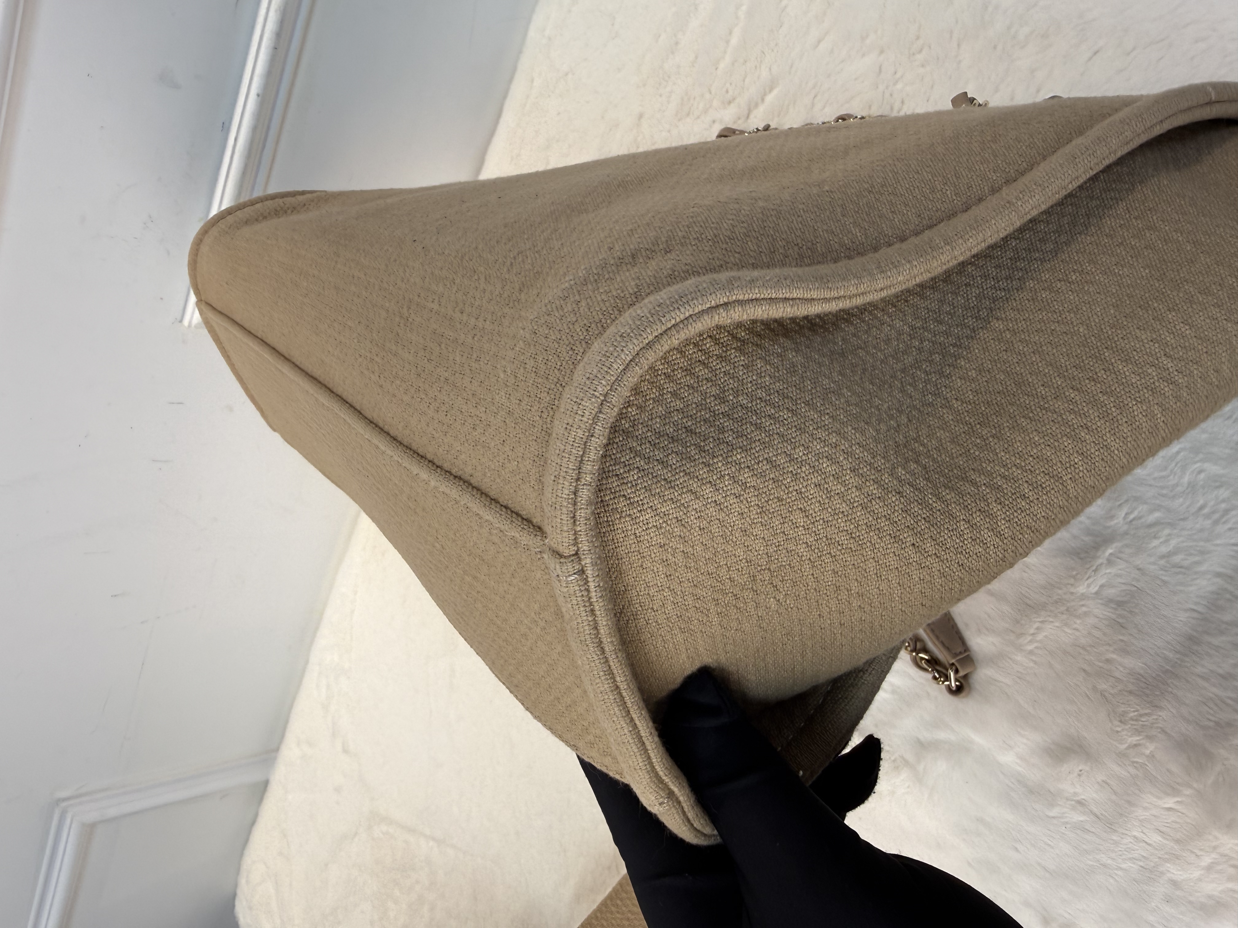 Chanel 奶茶色沙灘布袋 大容量之選🤎