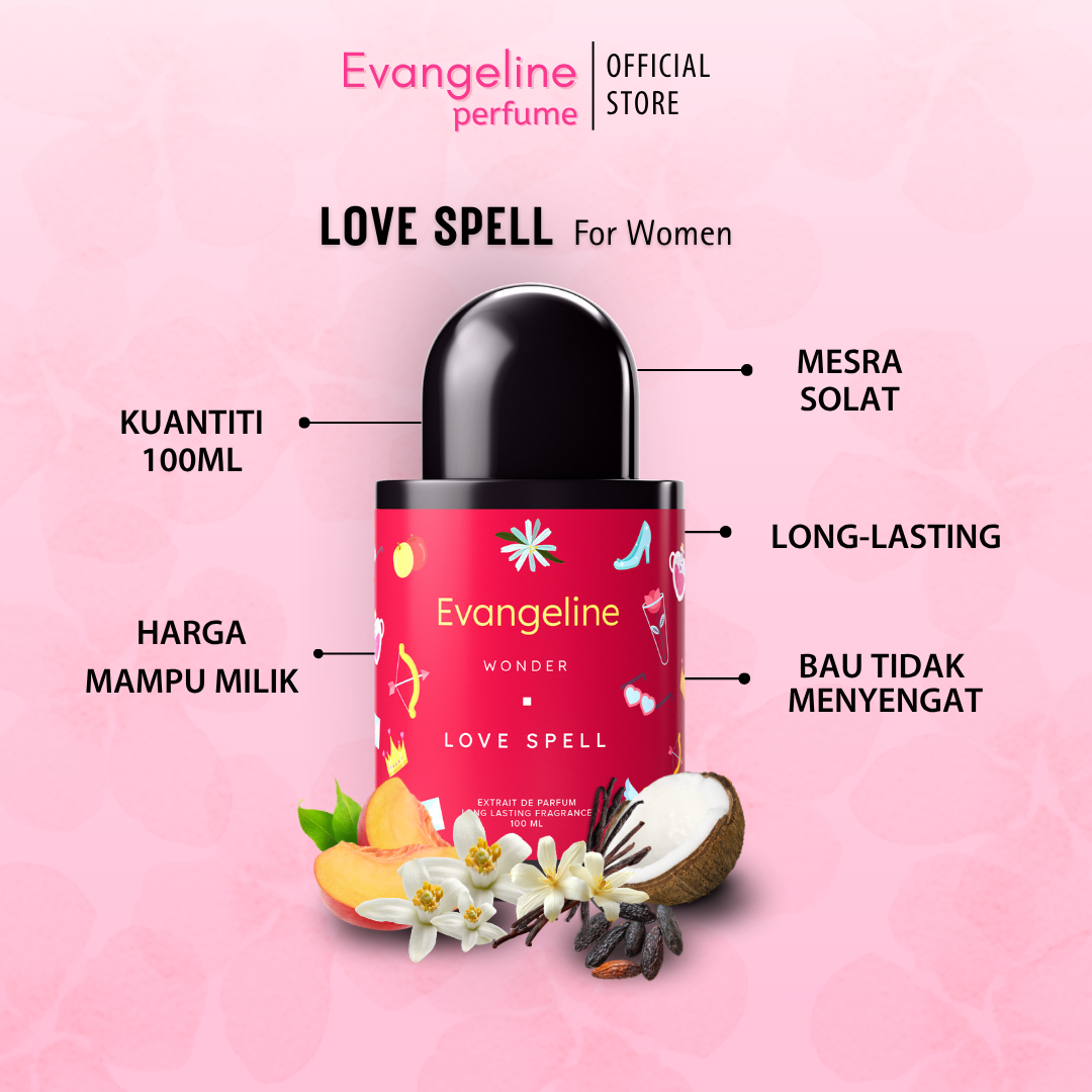 Evangeline Extrait - Love Spell 100ml
