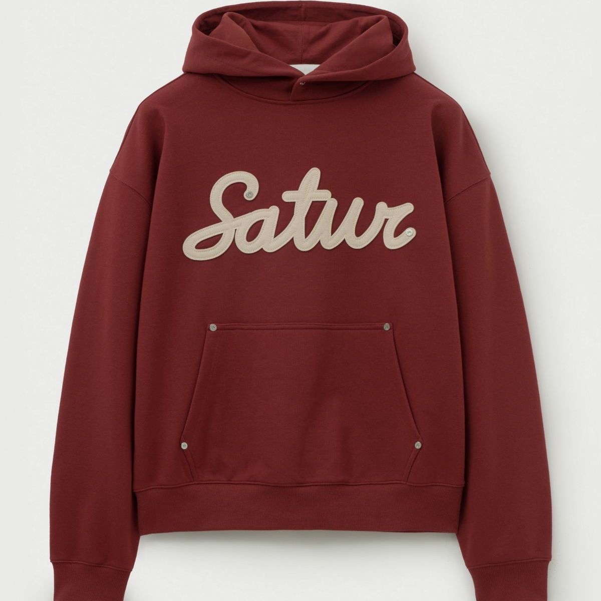 [SATUR] Lugo Applique Rivet Hoodie (3色)
