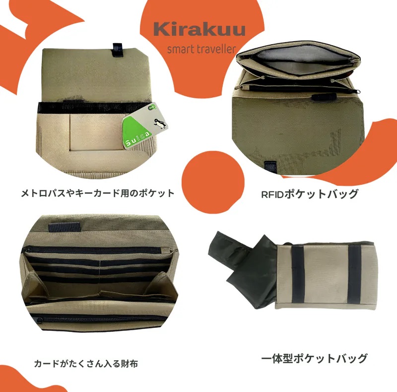 Kirakuu New 3 ways travel bag 