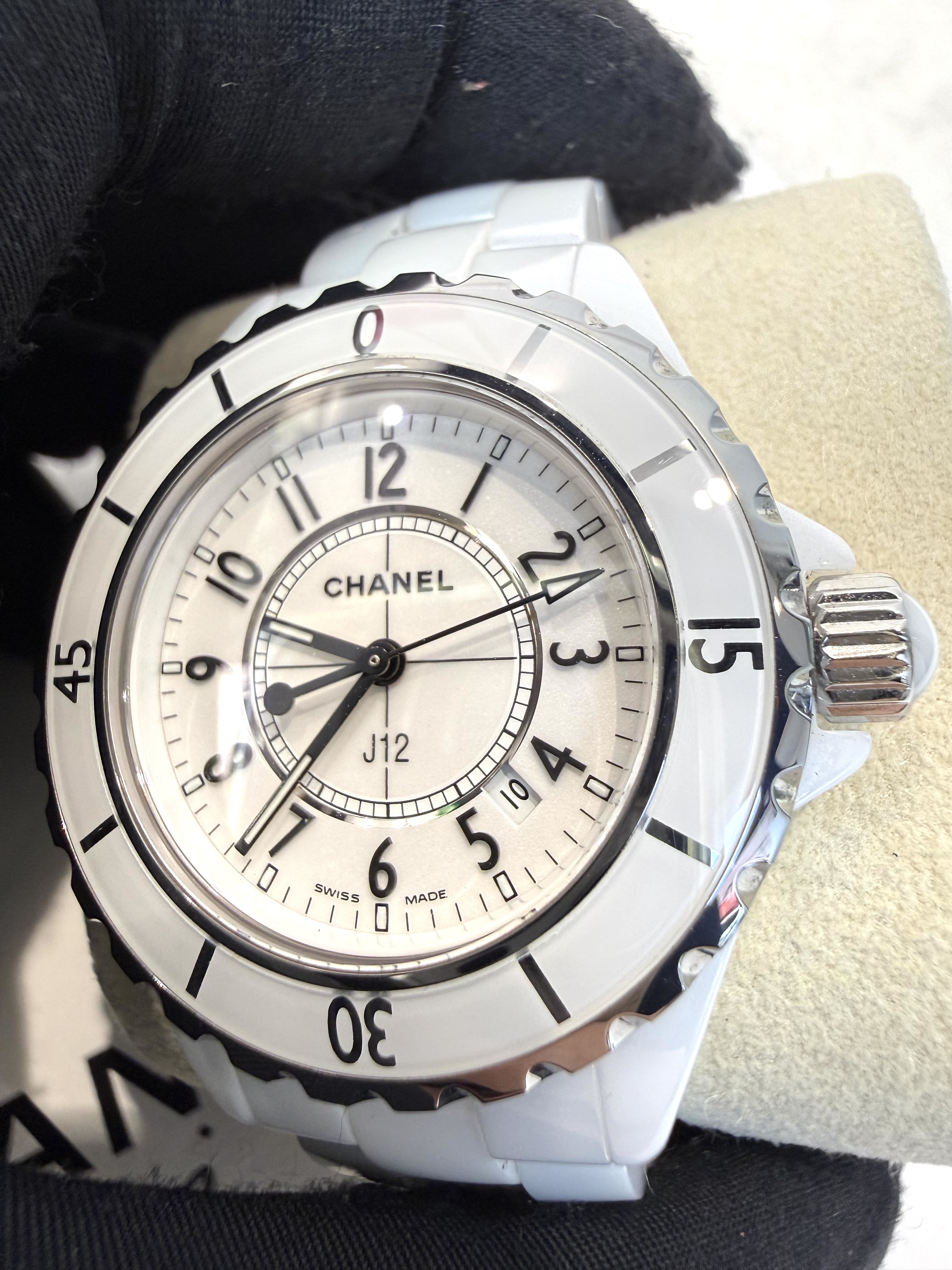 Chanel J12系列 (H4861) 石英機芯陶瓷錶帶 經典白色🤍