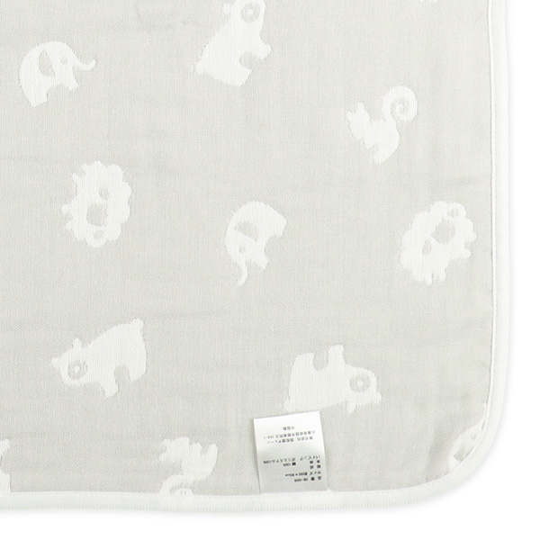 🇯🇵預訂 日本直送🇯🇵兩色動物圖案滿印棉紗包被襁褓