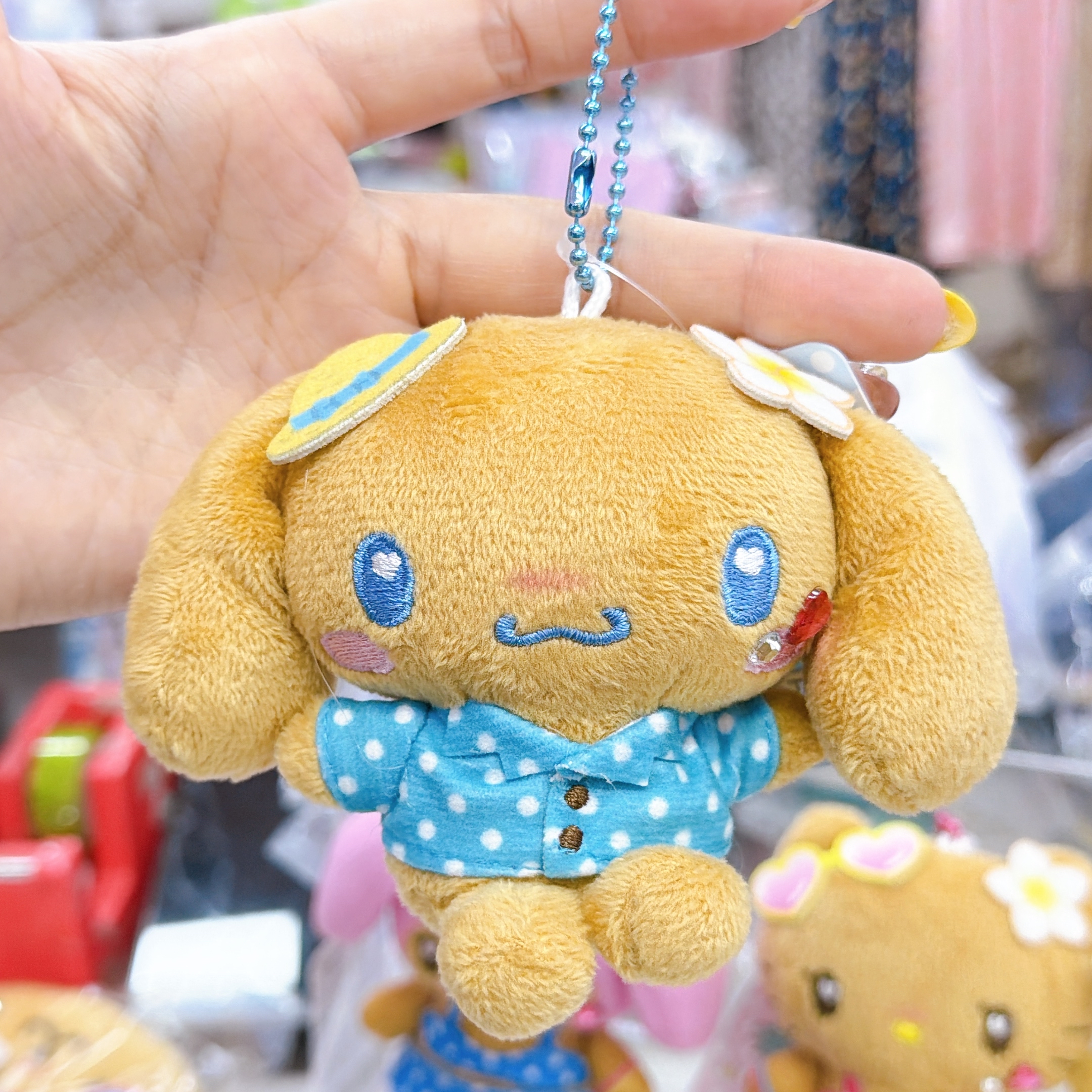 日本直送Sanrio 夏天黑皮泳裝系列 公仔掛飾