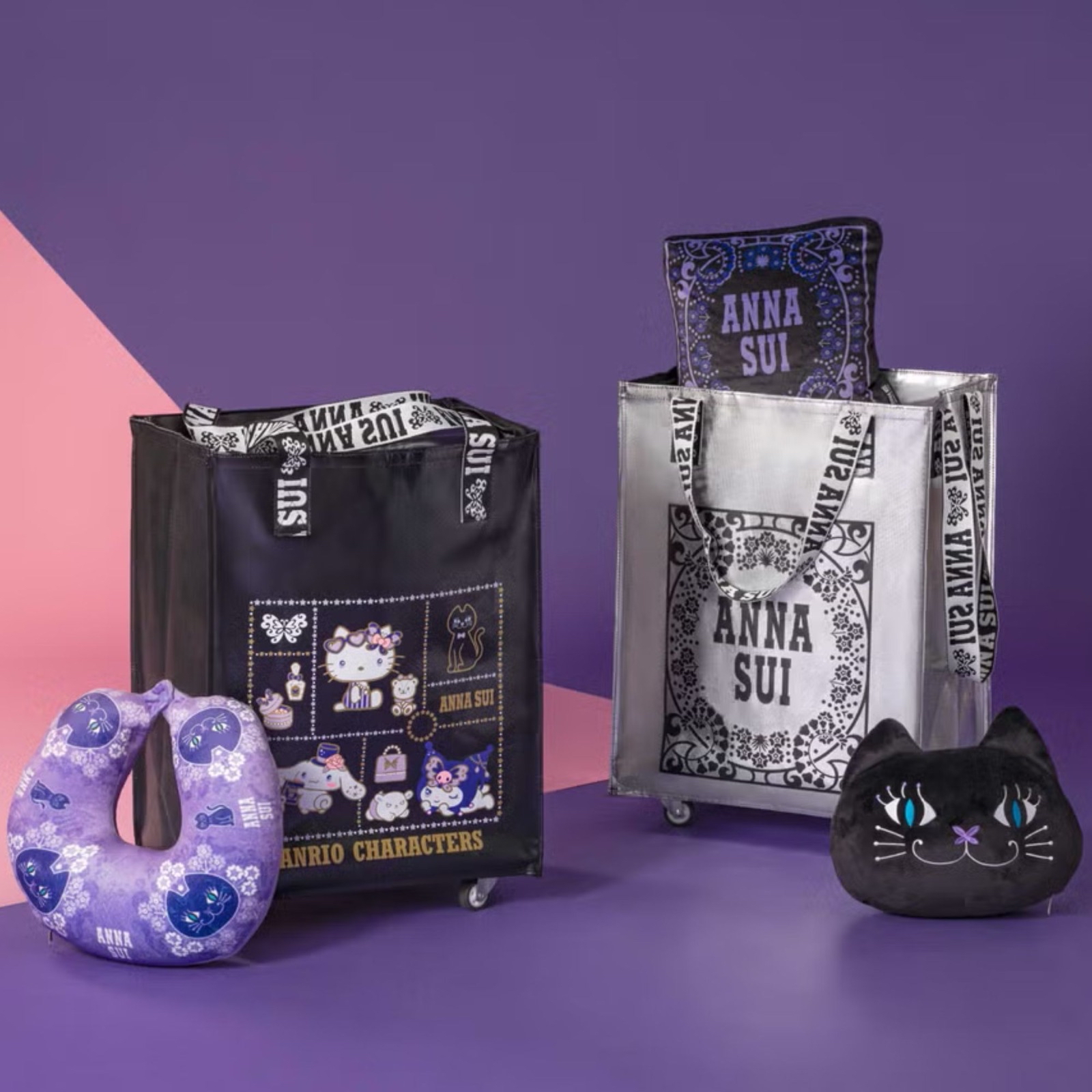 （約4月下旬到貨）🇹🇼台灣超商限定ANNA SUI× Sanrio限量滑輪購物車 💕