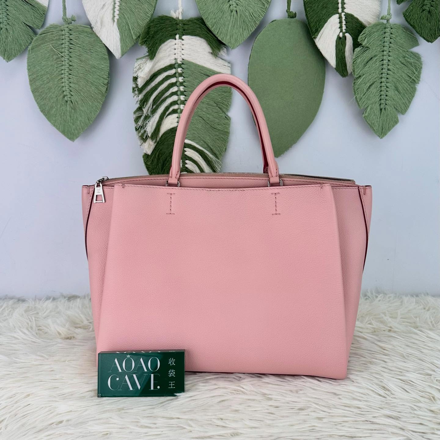 LV 🤍PRE OWNED LOCKMETO 櫻花粉色 Tote Bag 🩷