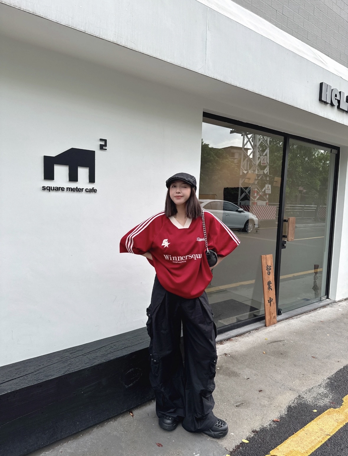 TP536美式撞色oversize