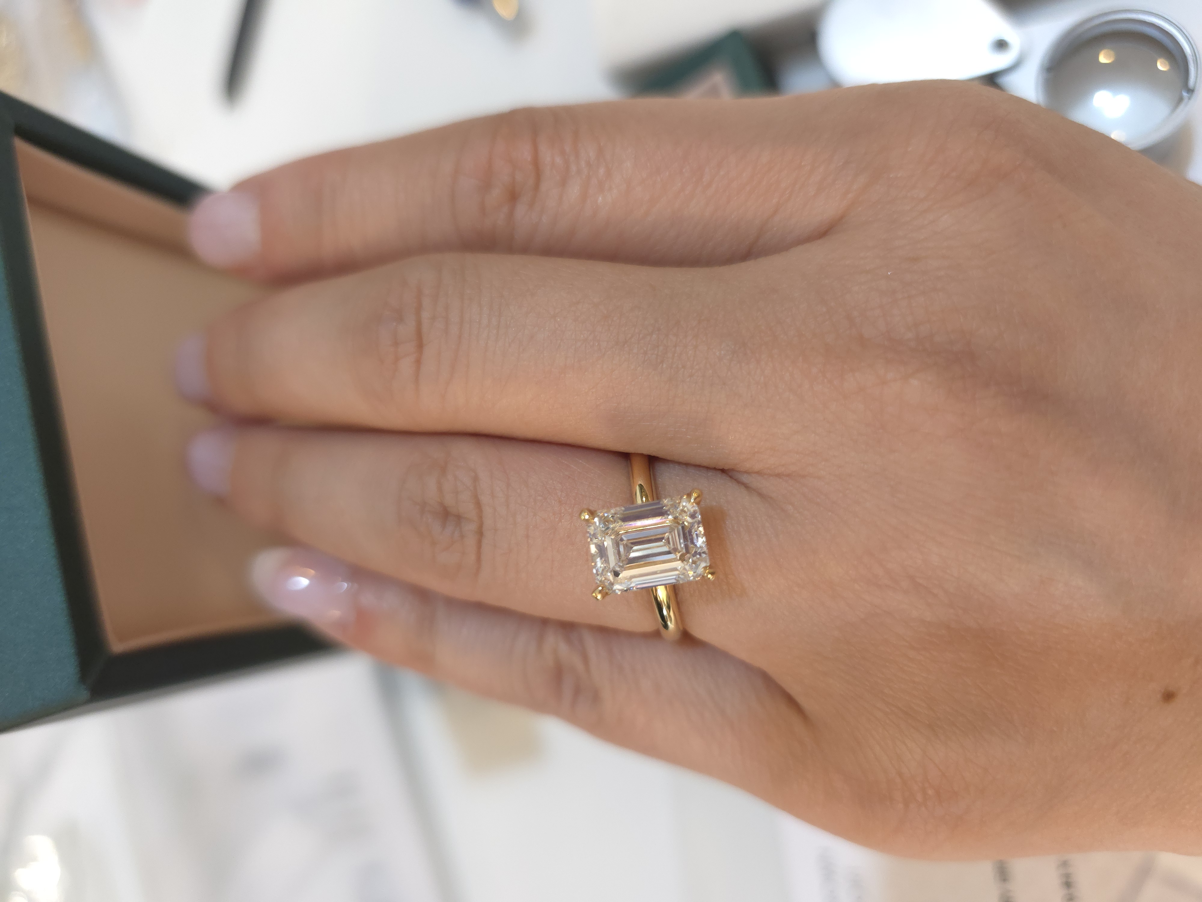 18K 培育鑽石戒指 D3 d0.147 G3.88 E/VVS2 S16