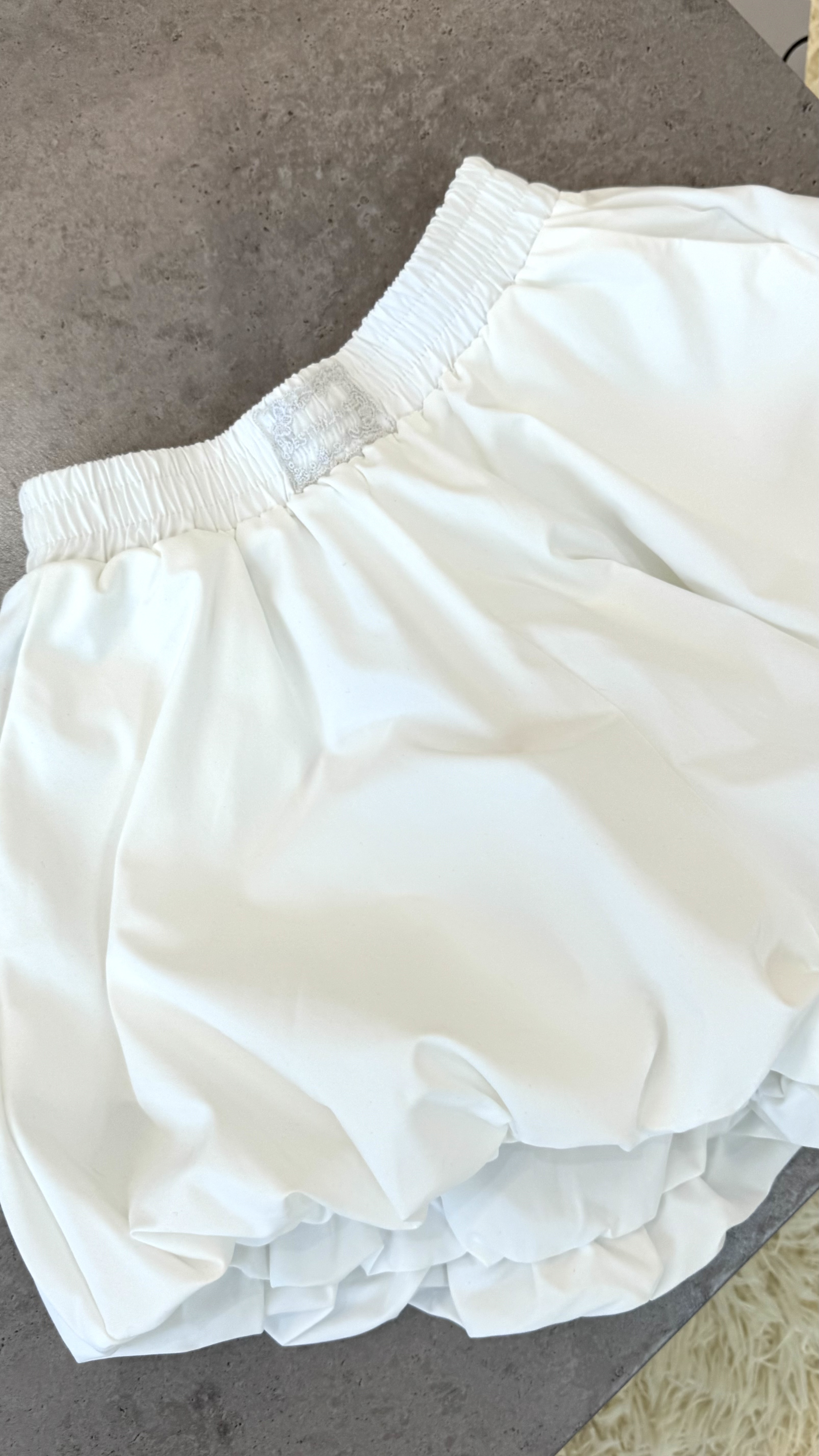 花苞蓬蓬短裤｜CN0424625WHITE