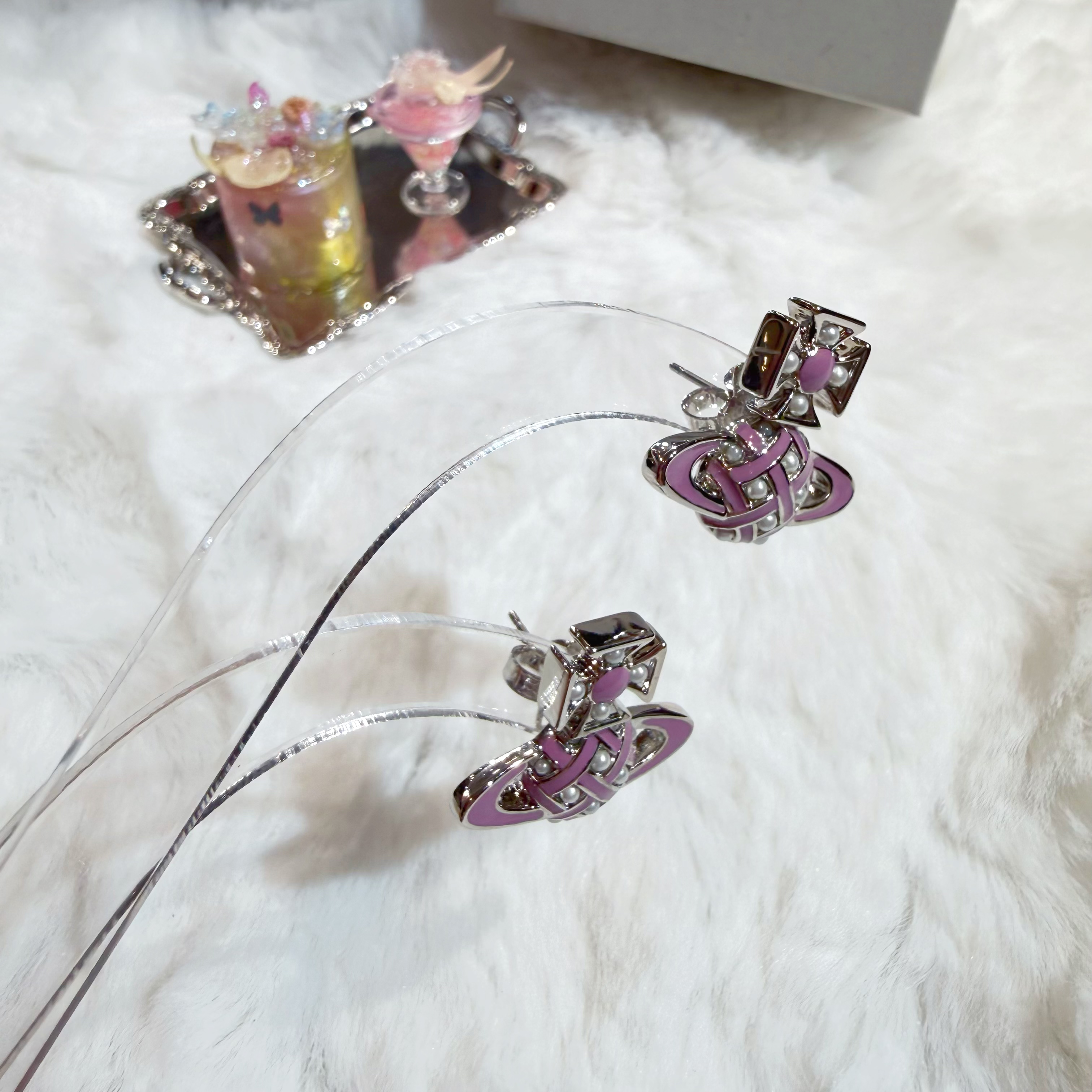 VW Cassie earrings pink/s